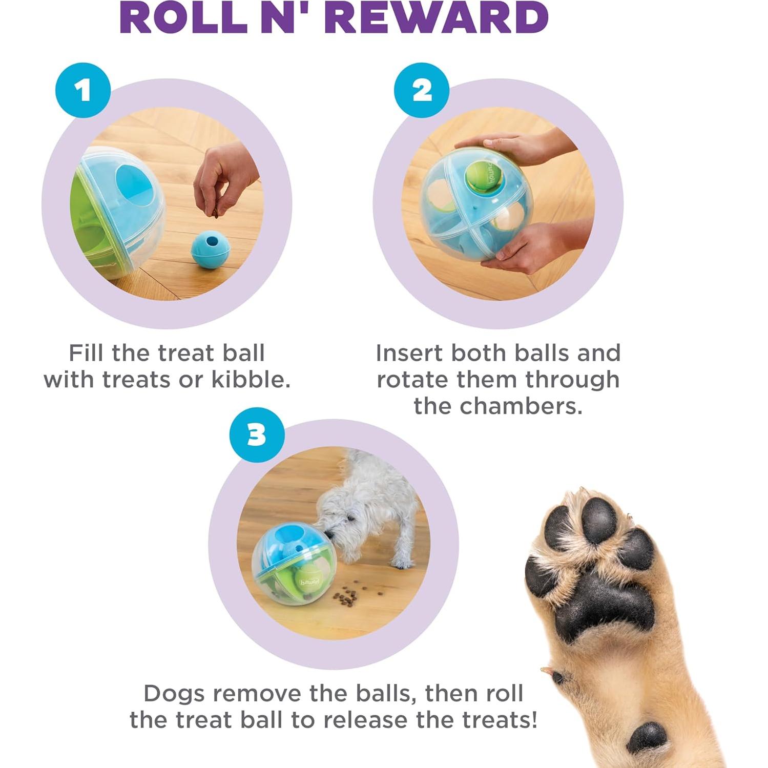 Bola A-Maze Outward Hound para Perros, Nivel 2 Verde