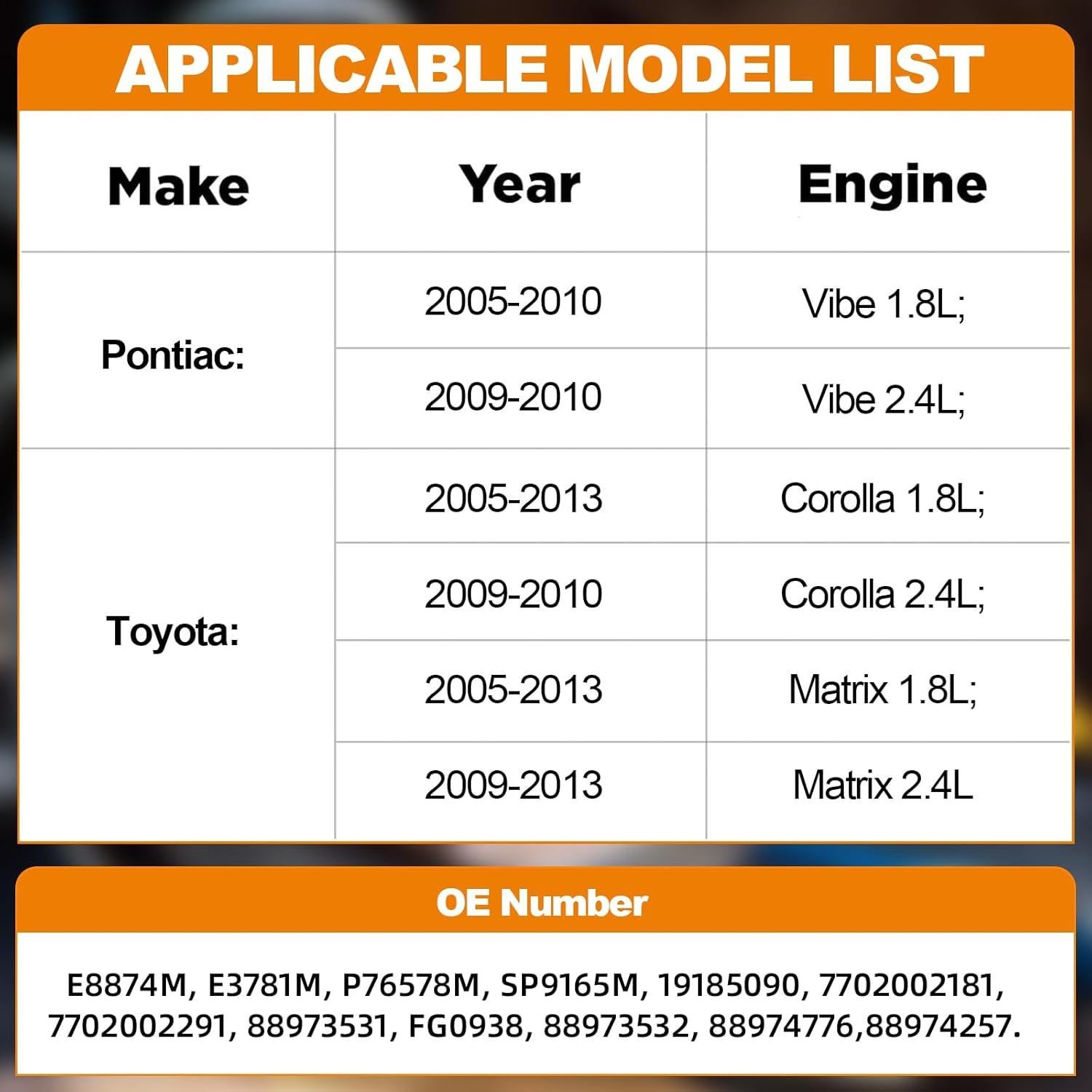 Bomba de Combustible Eléctrica DIRBOERF para Toyota Corolla 2005-2013