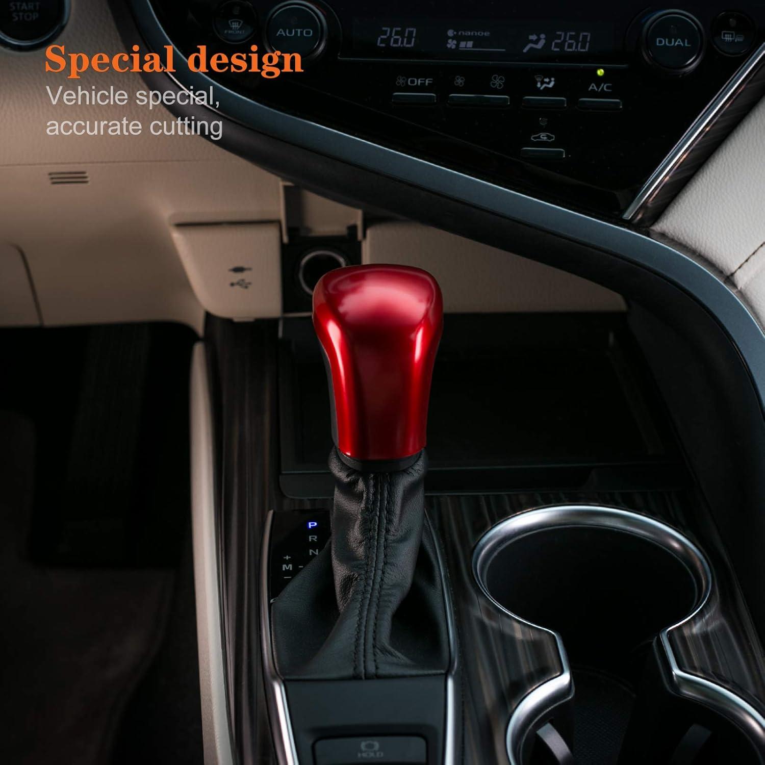 Cubierta de Perilla de Cambio CKE para Toyota Camry y Corolla - Rojo