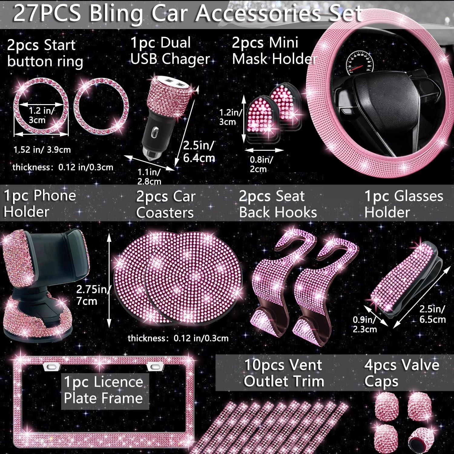 Conjunto de Accesorios para Automóvil Brillantes NBTEPEM 27 Pcs