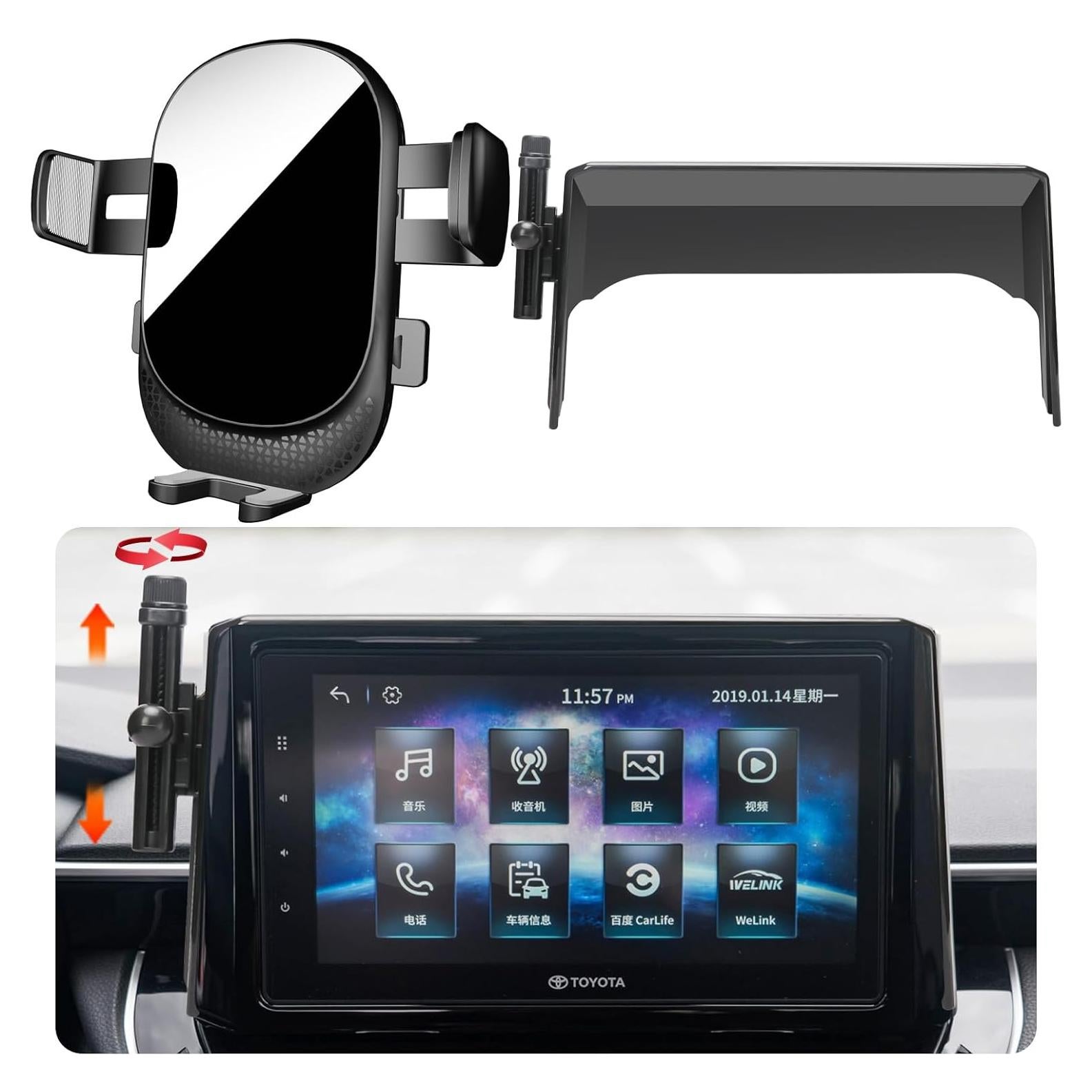 Soporte para Teléfono de Auto MikeHam para Toyota Corolla 2020-2025