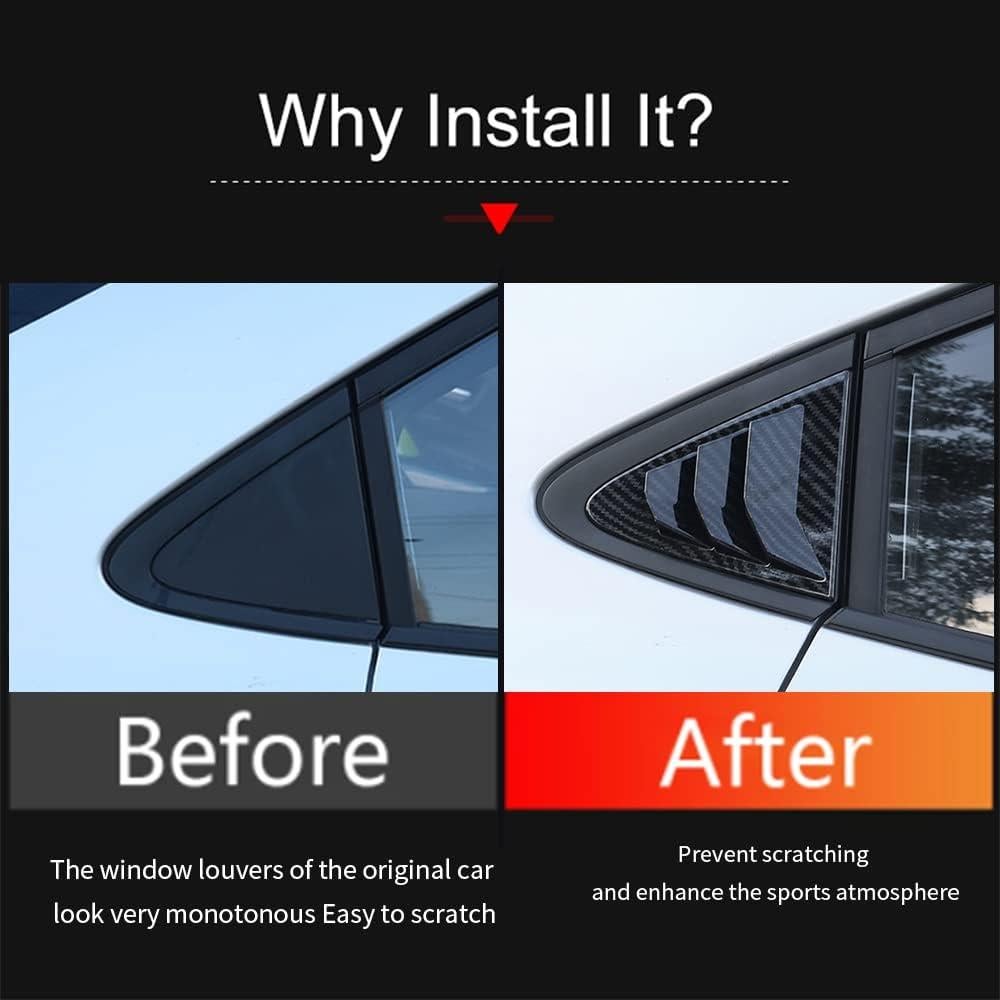 Cubierta Lateral Trasera Toyota Corolla 2020-2024 Fibra Carbono