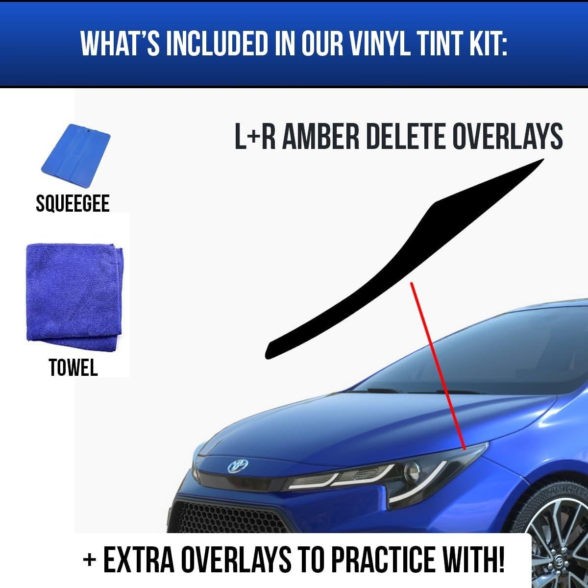 Tinte de Faros Amber Delete GRIDREADY para Toyota Corolla 2019-2022