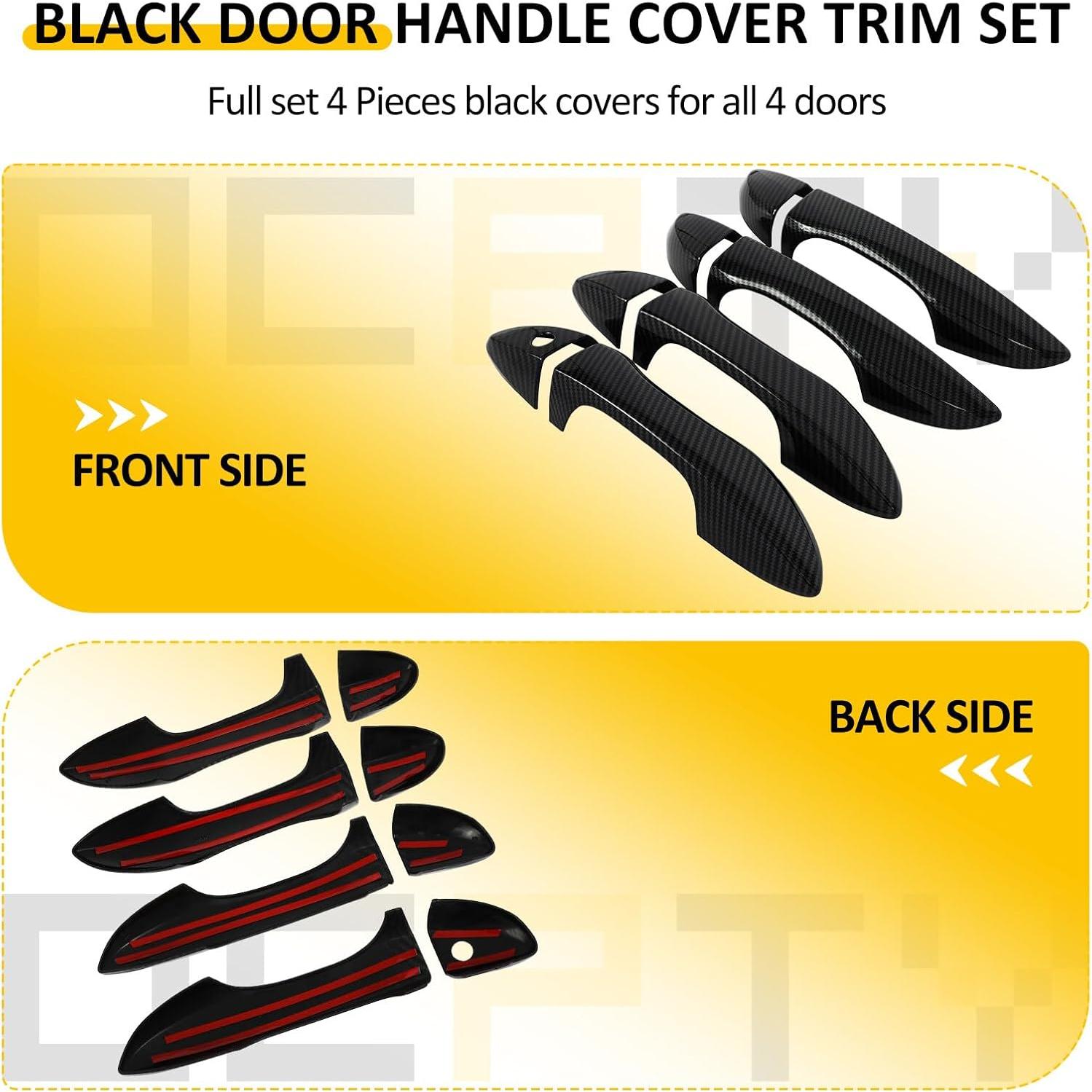 Cubiertas de Manija de Puerta OCPTY 4 Piezas para Toyota Corolla 2014-2018