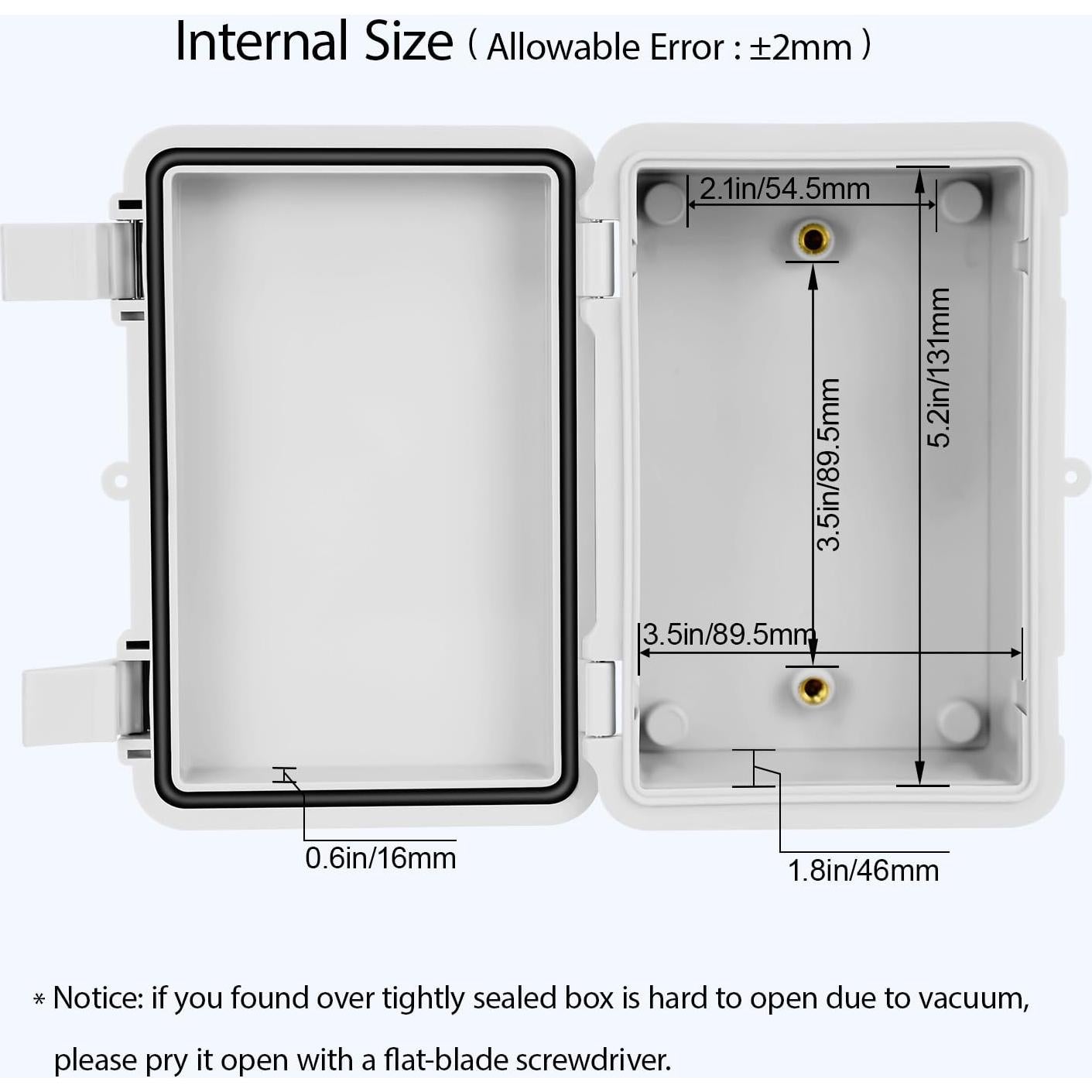 Caja de Conexiones IP65 LMioEtool 150x100x70mm Gris