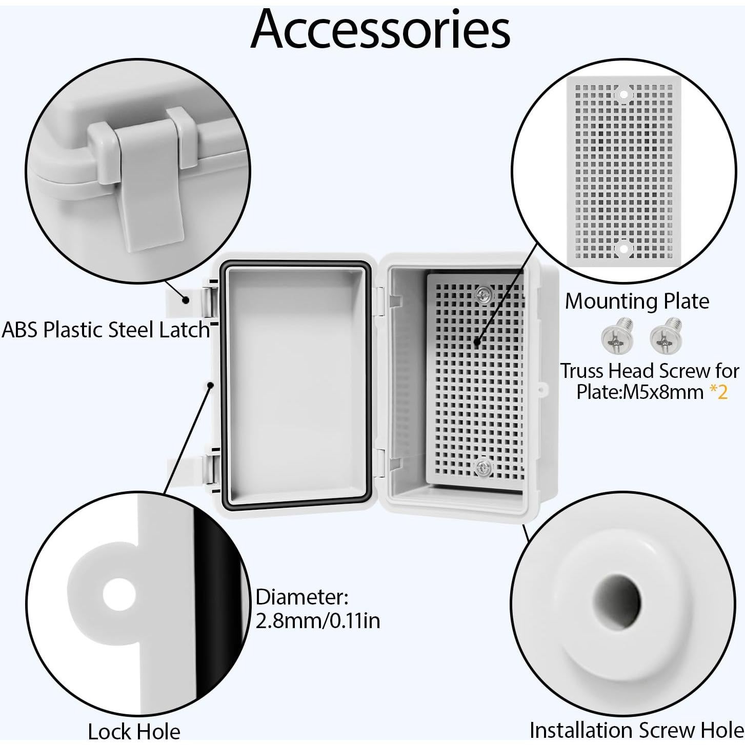 Caja de Conexiones IP65 LMioEtool 150x100x70mm Gris