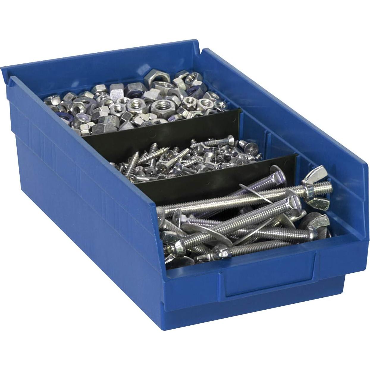 Organizadores de Plástico Akro-Mils 30130 y 30120, Azul, 36 Piezas