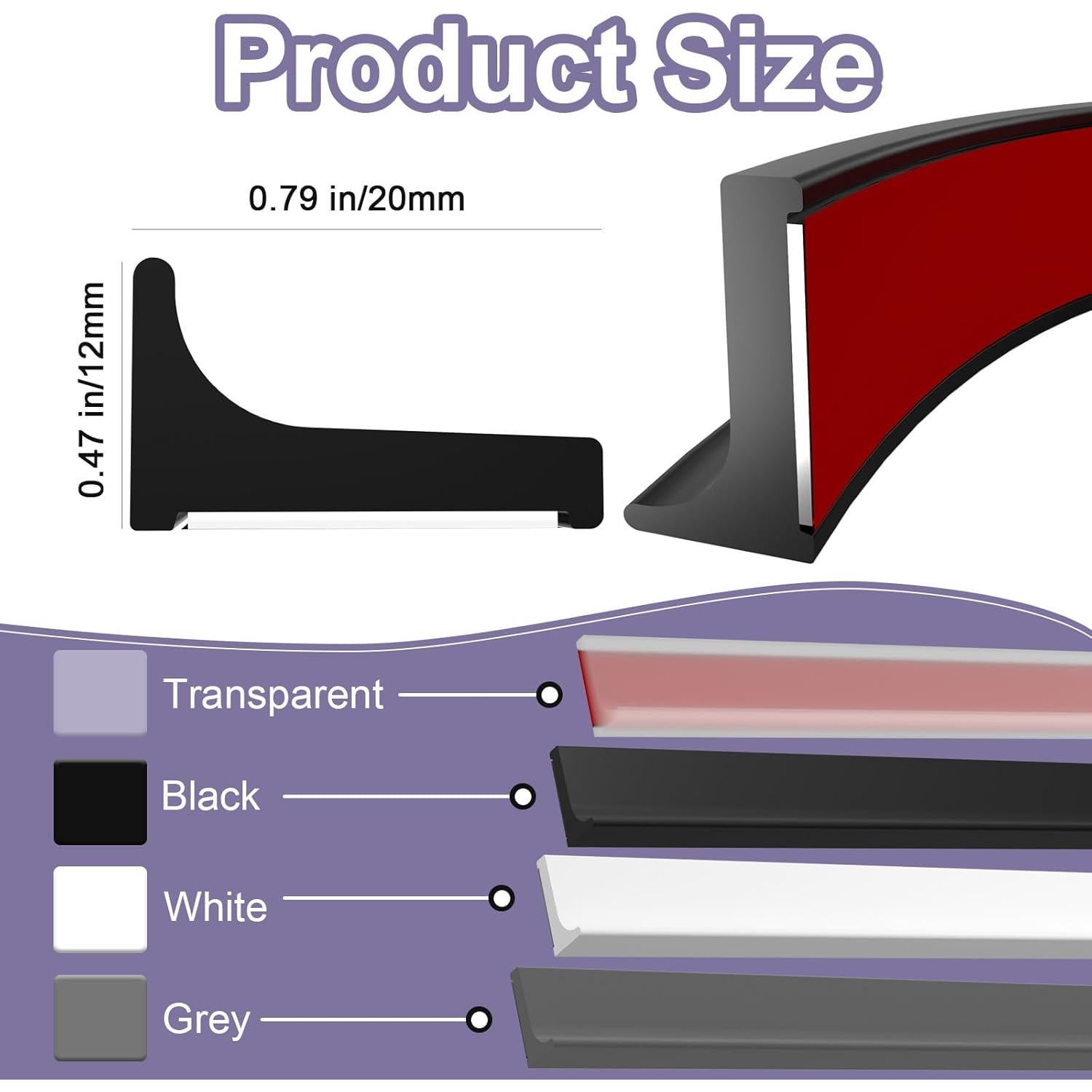 Umbral de Drenaje de Agua Hzetuu 0.8M Negro Silicona