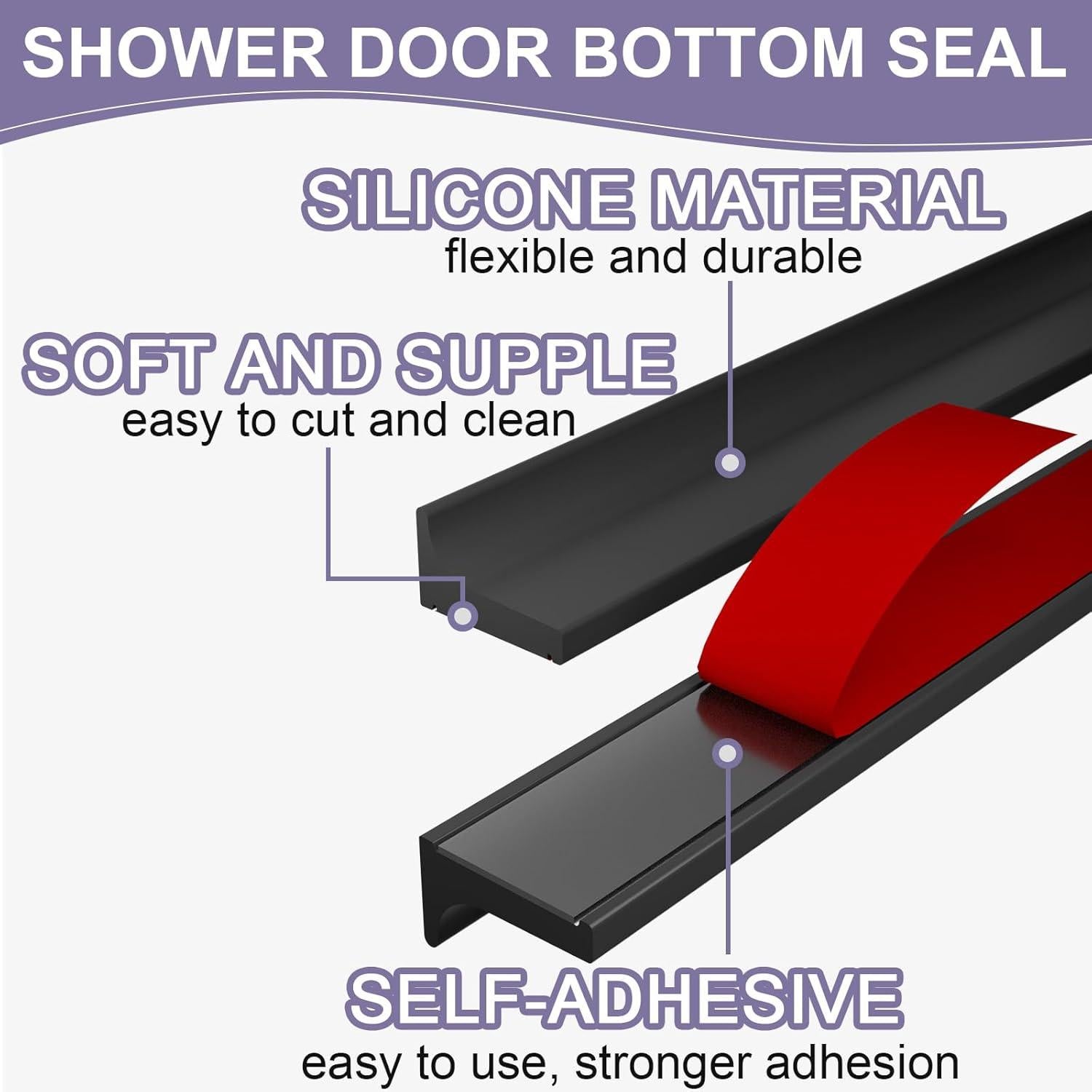 Umbral de Drenaje de Agua Hzetuu 0.8M Negro Silicona