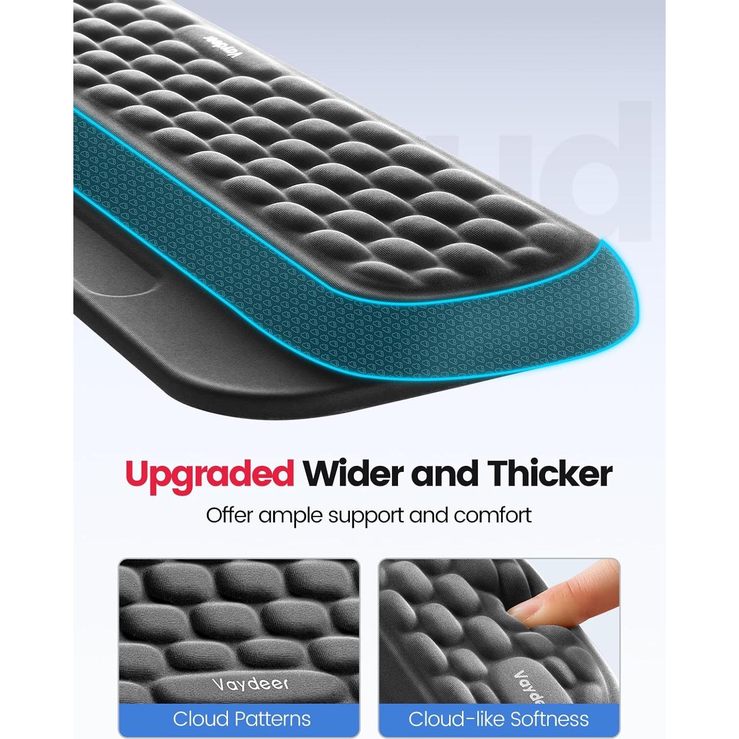 Conjunto Reposamuñecas Ergonómico Vaydeer Rosa - 2 Piezas