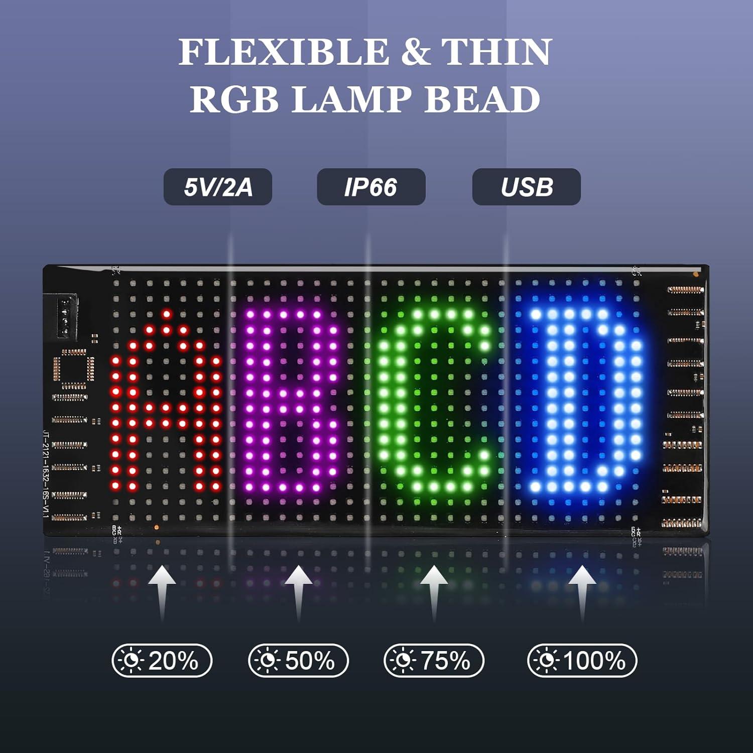 Cartel LED Multifuncional IPATAKA 17.78 x 7.62 cm Bluetooth