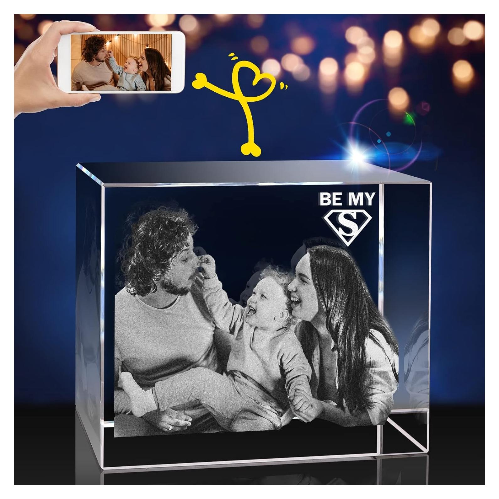 Foto de cristal 3D personalizada PD 3DPIXDANCE 7.49x8.99 cm