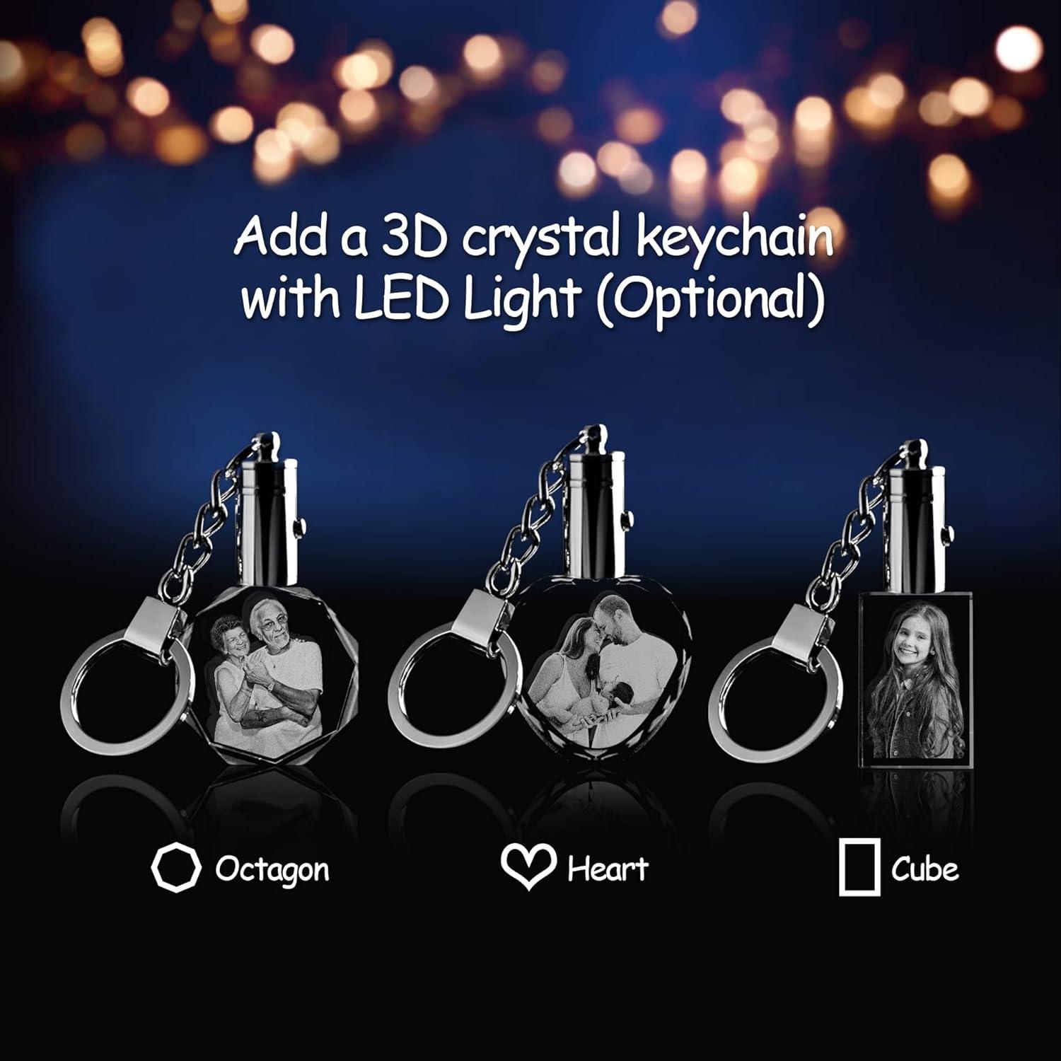 Foto de cristal 3D personalizada PD 3DPIXDANCE 7.49x8.99 cm