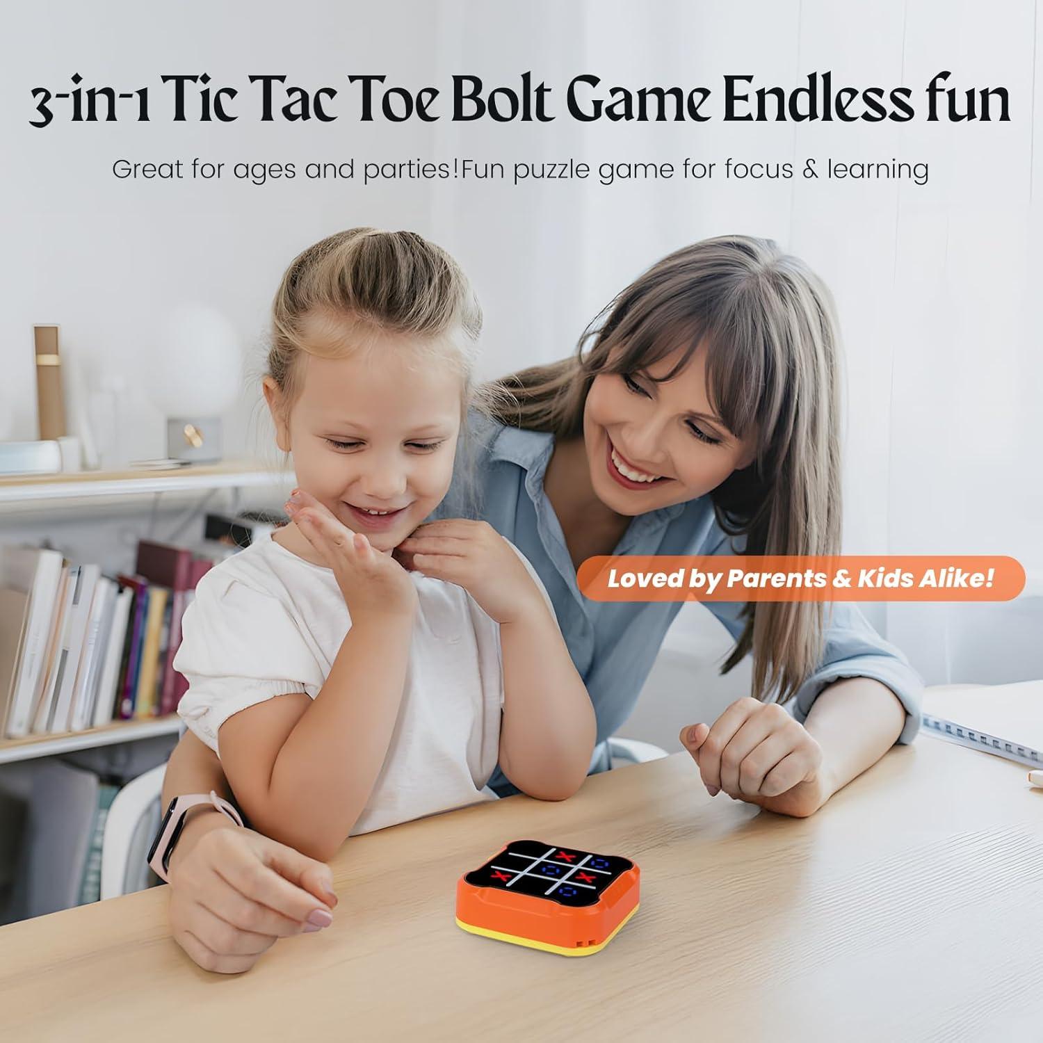 Juego Electrónico Tres en Raya 4 en 1 Uimomn - Portátil