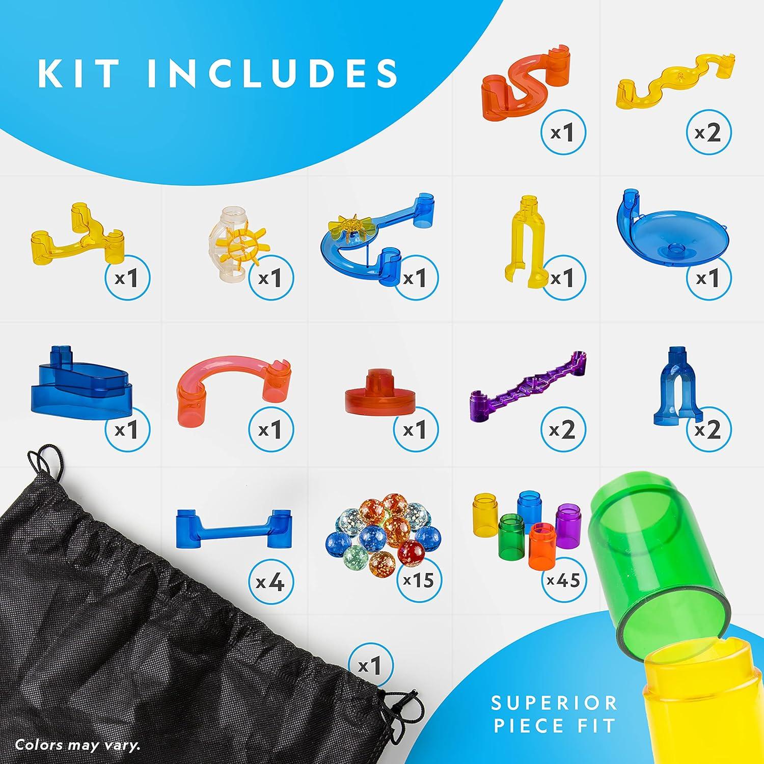 NATIONAL GEOGRAPHIC Set Carrera de Canicas Brillantes 15 Pzs