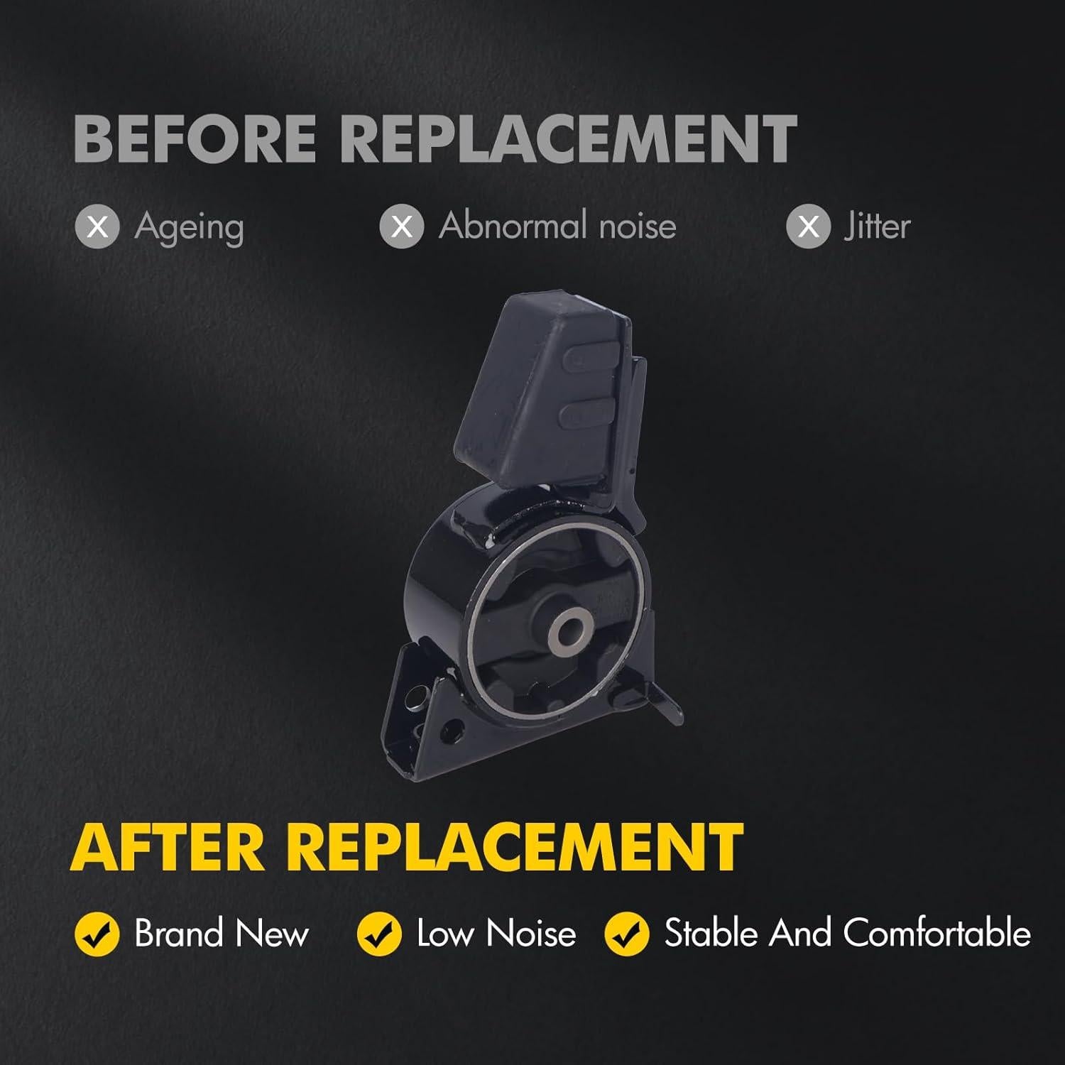 Juego de Montajes de Motor KUSATEC 4 Piezas Chevy Prizm Toyota Corolla 1998-2002