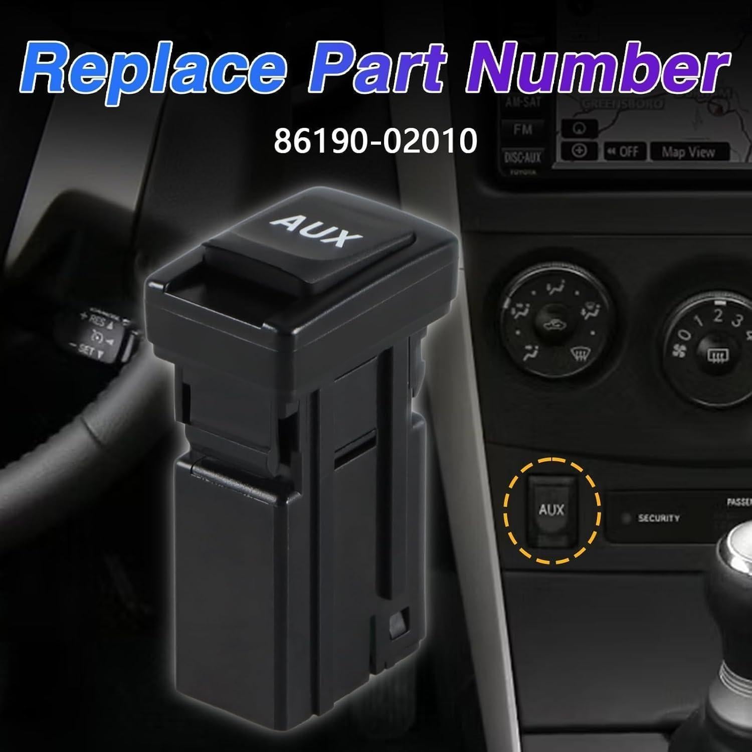 Adaptador Jack Auxiliar Toyota Corolla Tundra Tacoma RAV4