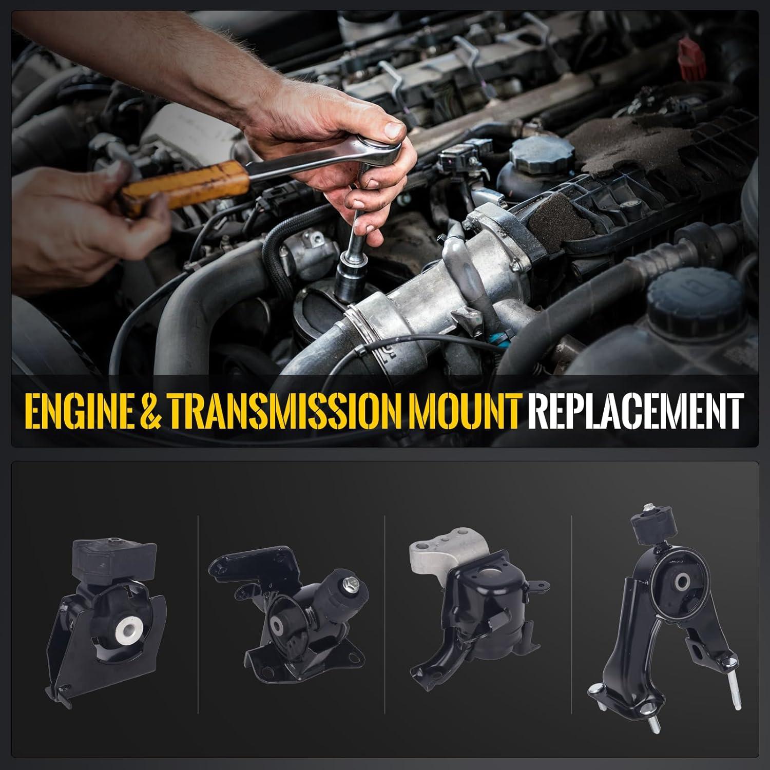 Juego de Montajes de Motor KUSATEC 4 Piezas para Toyota y Pontiac