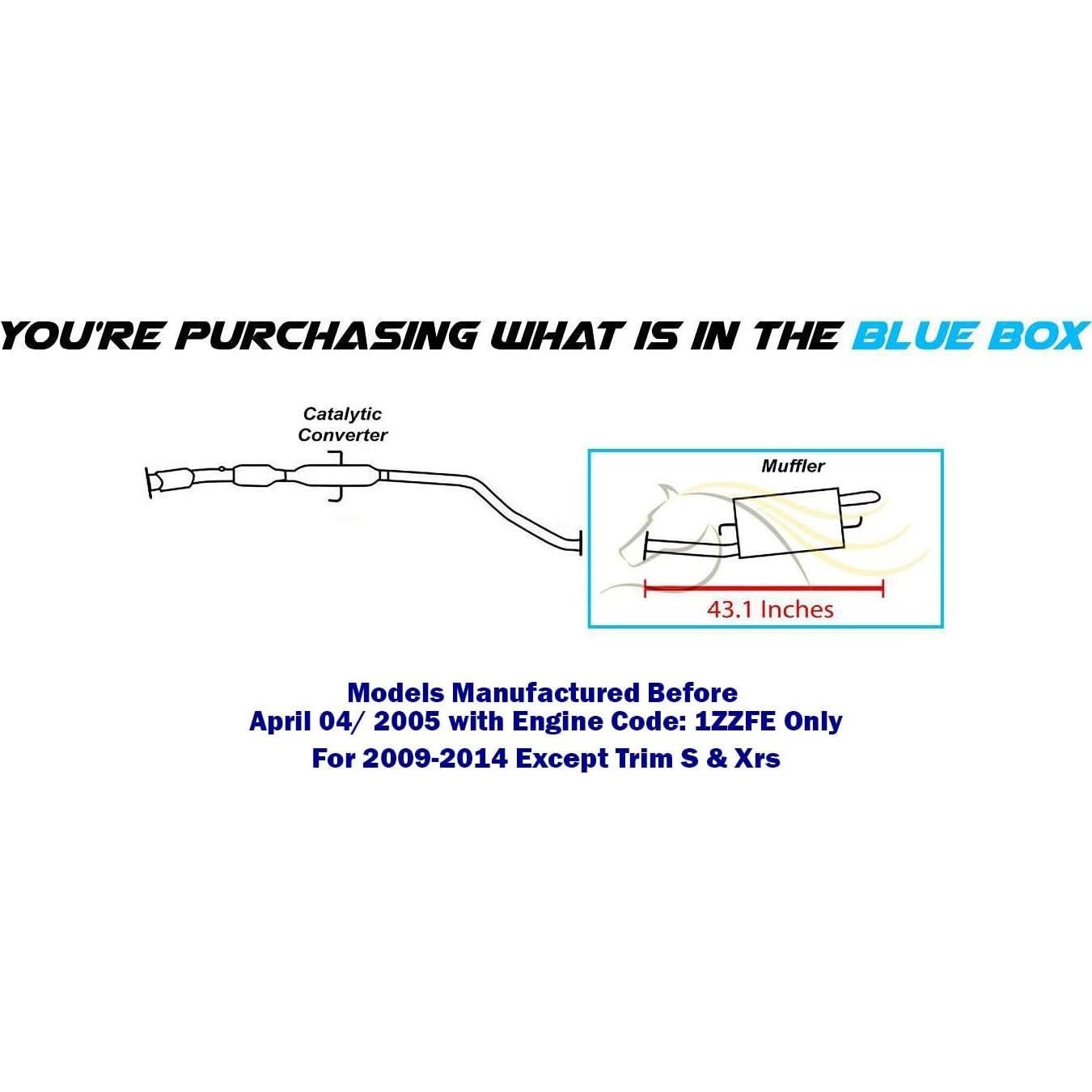 Silenciador de Escape Northeastern Toyota Corolla 2003-2013