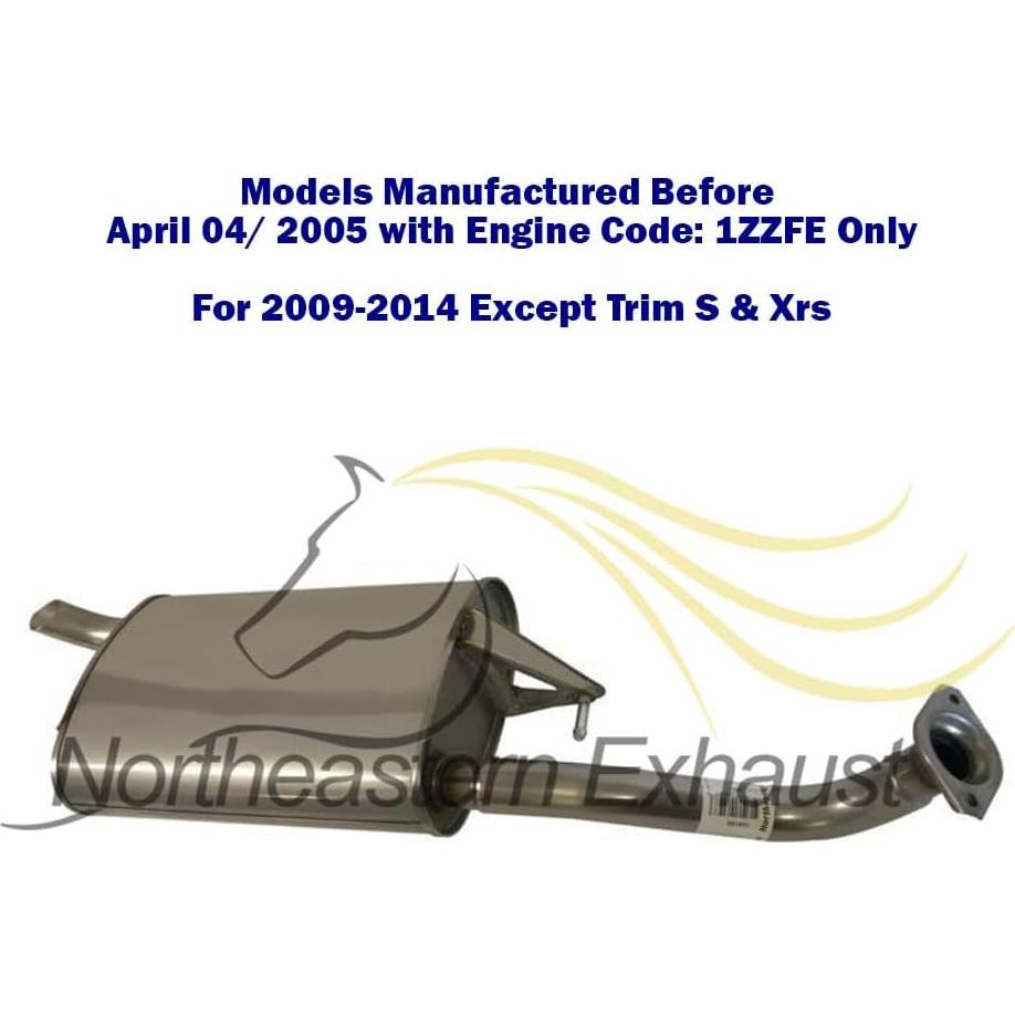 Silenciador de Escape Northeastern Toyota Corolla 2003-2013