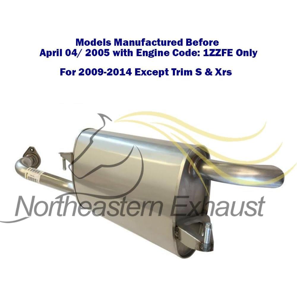 Silenciador de Escape Northeastern Toyota Corolla 2003-2013