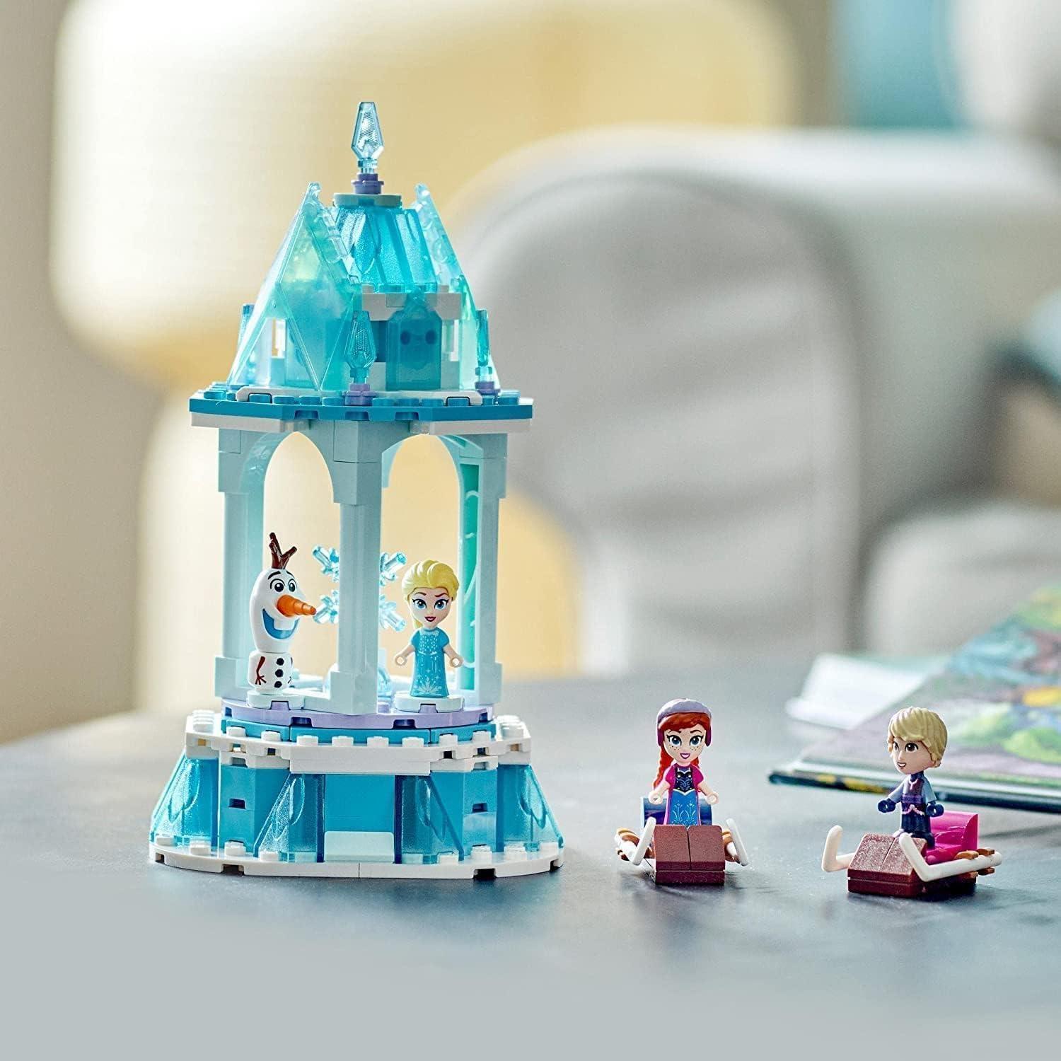 LEGO Disney Carrusel Mágico Anna y Elsa 43218 con 4 Figuras