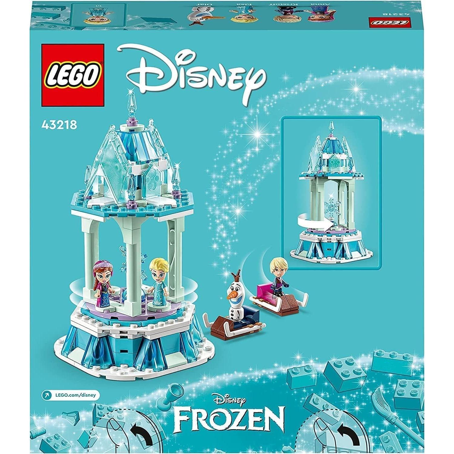 LEGO Disney Carrusel Mágico Anna y Elsa 43218 con 4 Figuras