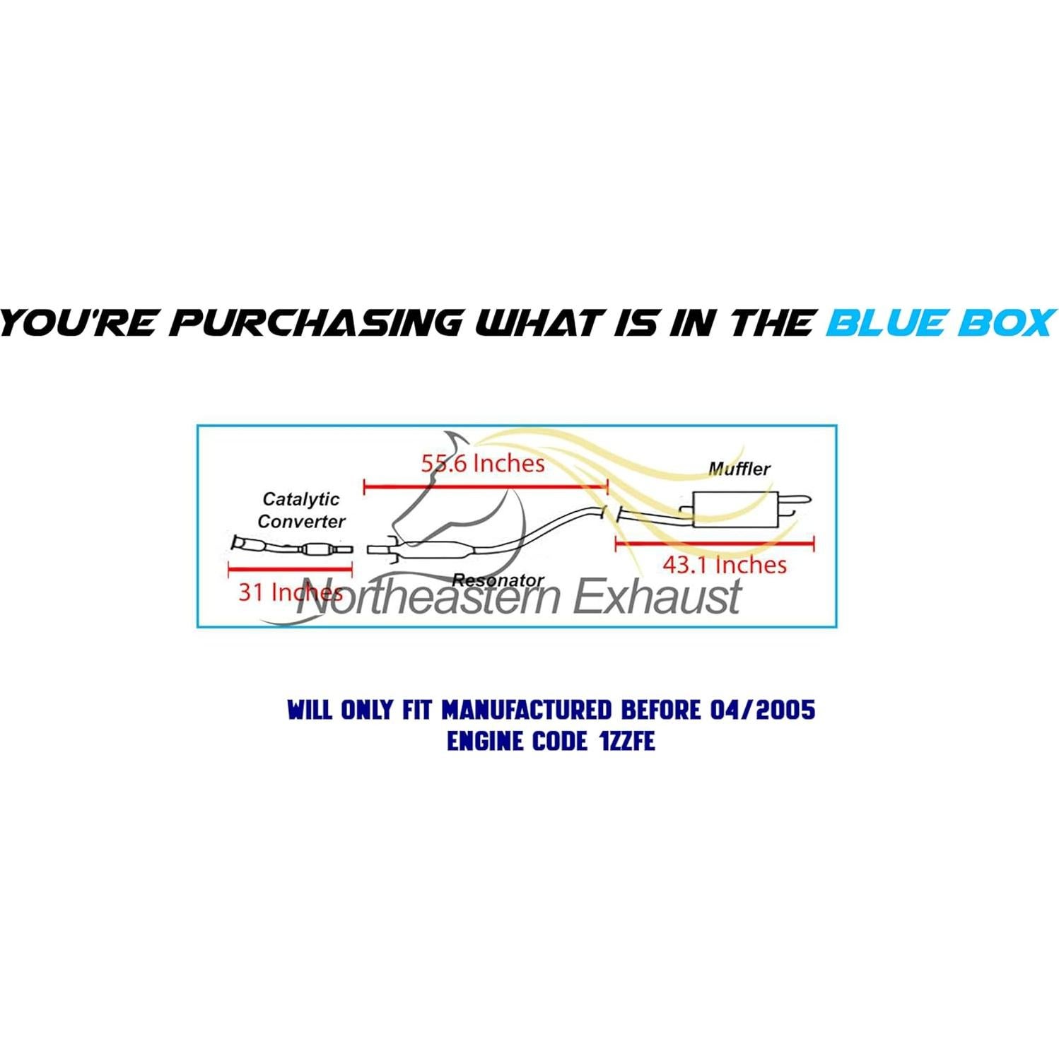 Kit Silenciador Resonador Catalítico Toyota Corolla 1.8L 2003-2005