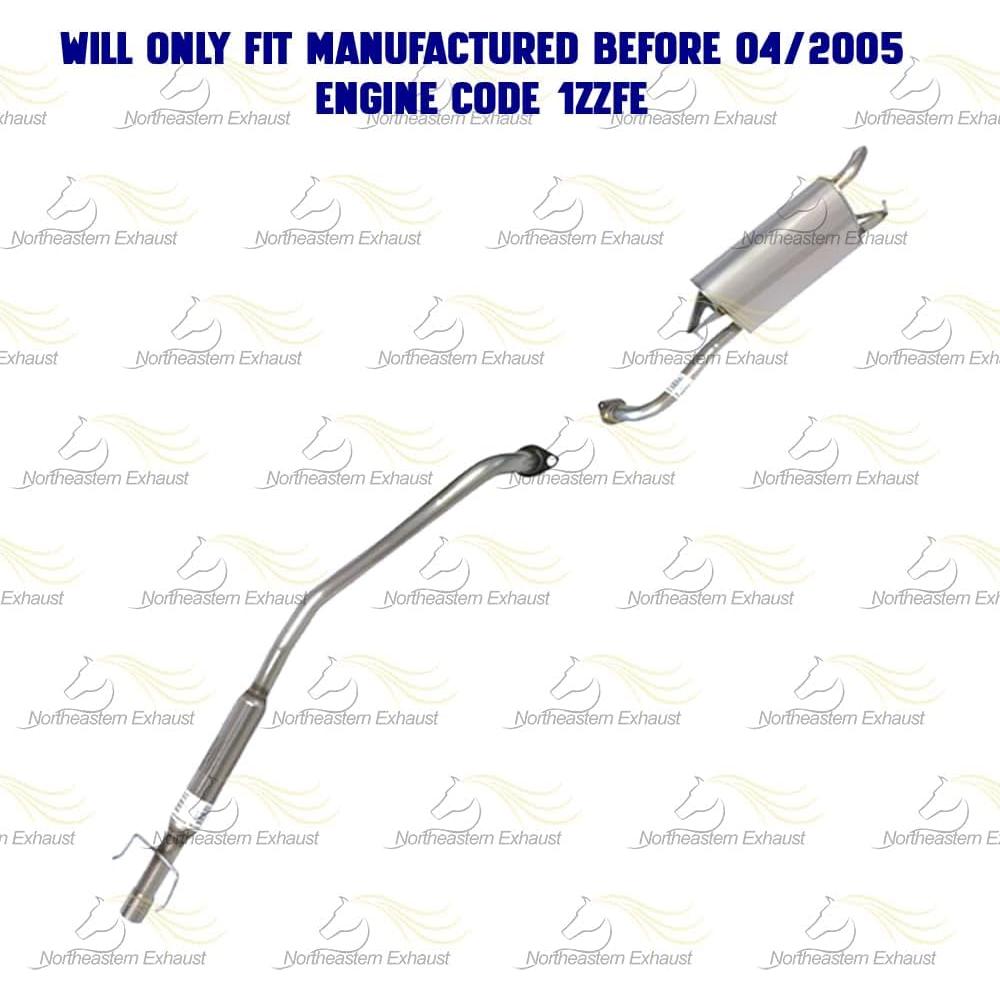 Kit Silenciador Resonador Catalítico Toyota Corolla 1.8L 2003-2005