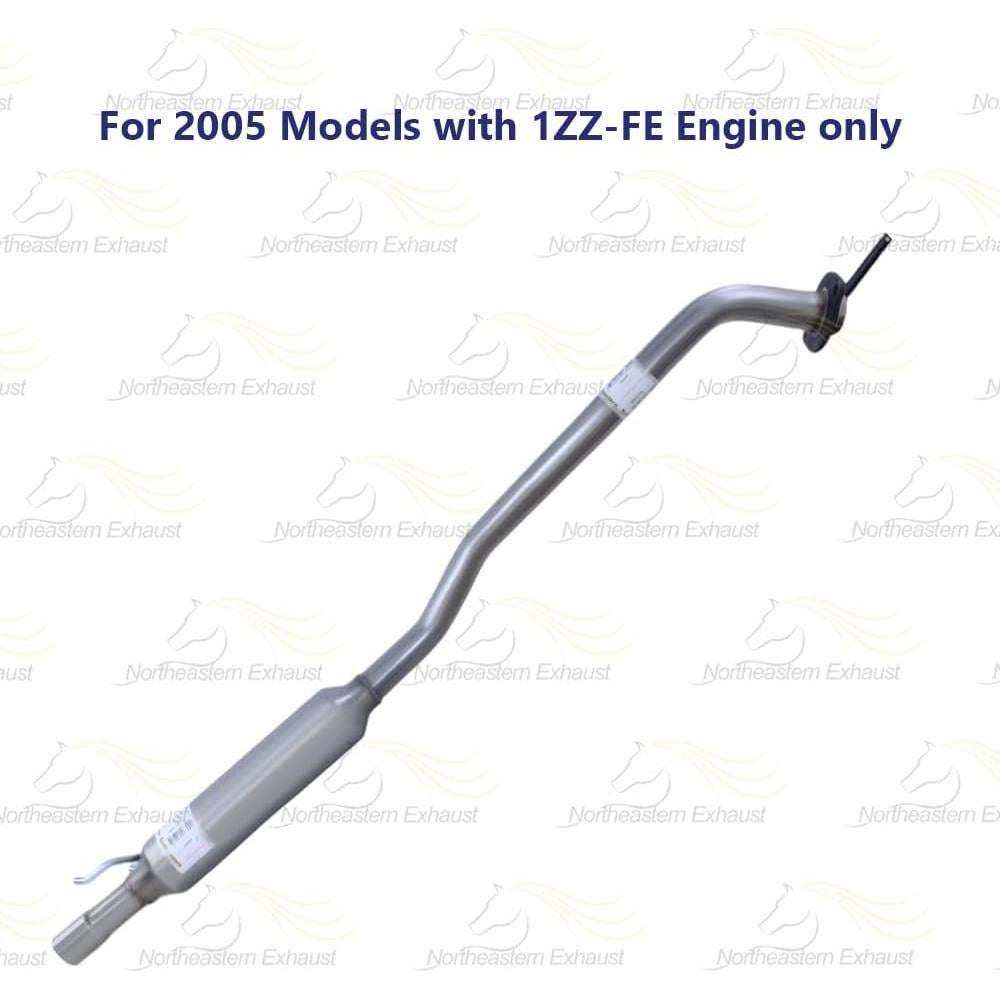 Tubería de Resonador Escape Northeastern Acero Inoxidable Toyota Corolla 2005-2008