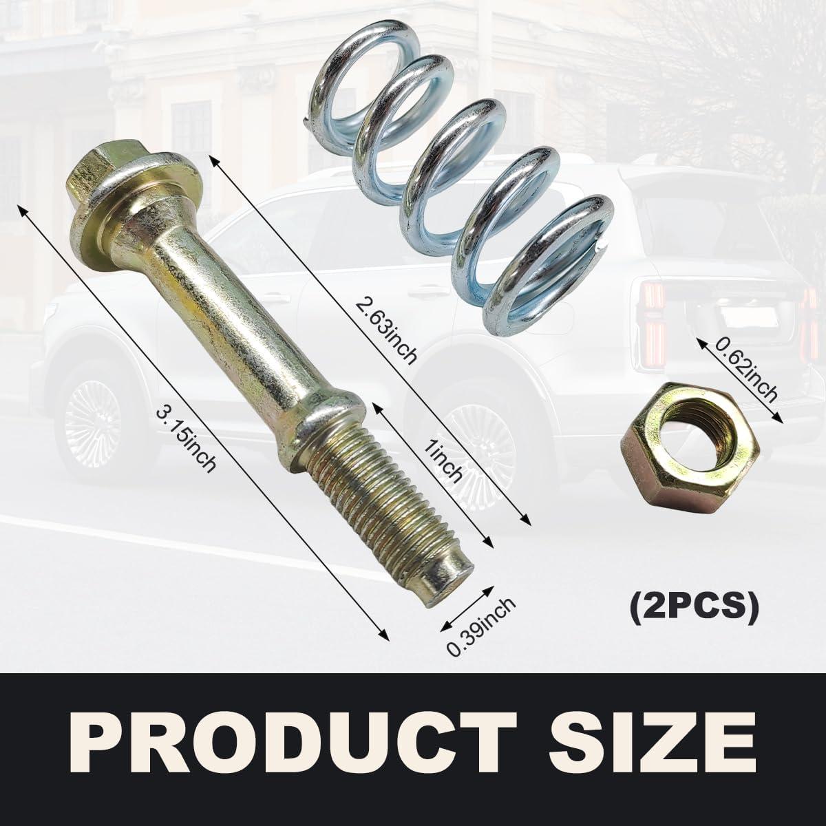 Tornillo y Resorte de Escape DXNQ 2 Pcs Acero al Carbono