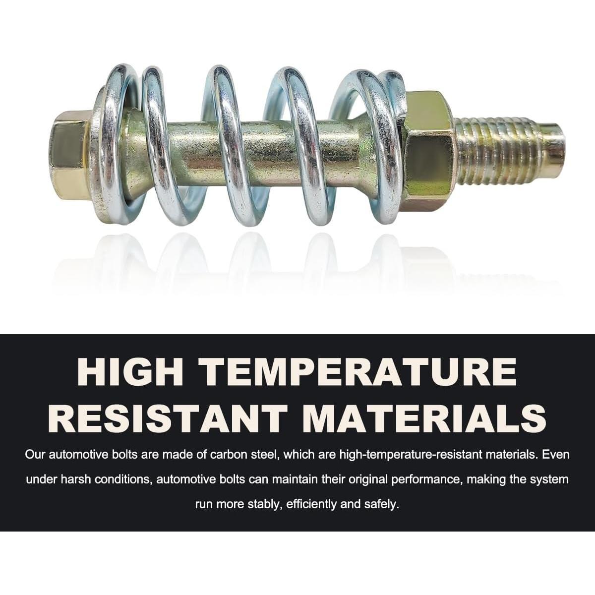 Tornillo y Resorte de Escape DXNQ 2 Pcs Acero al Carbono