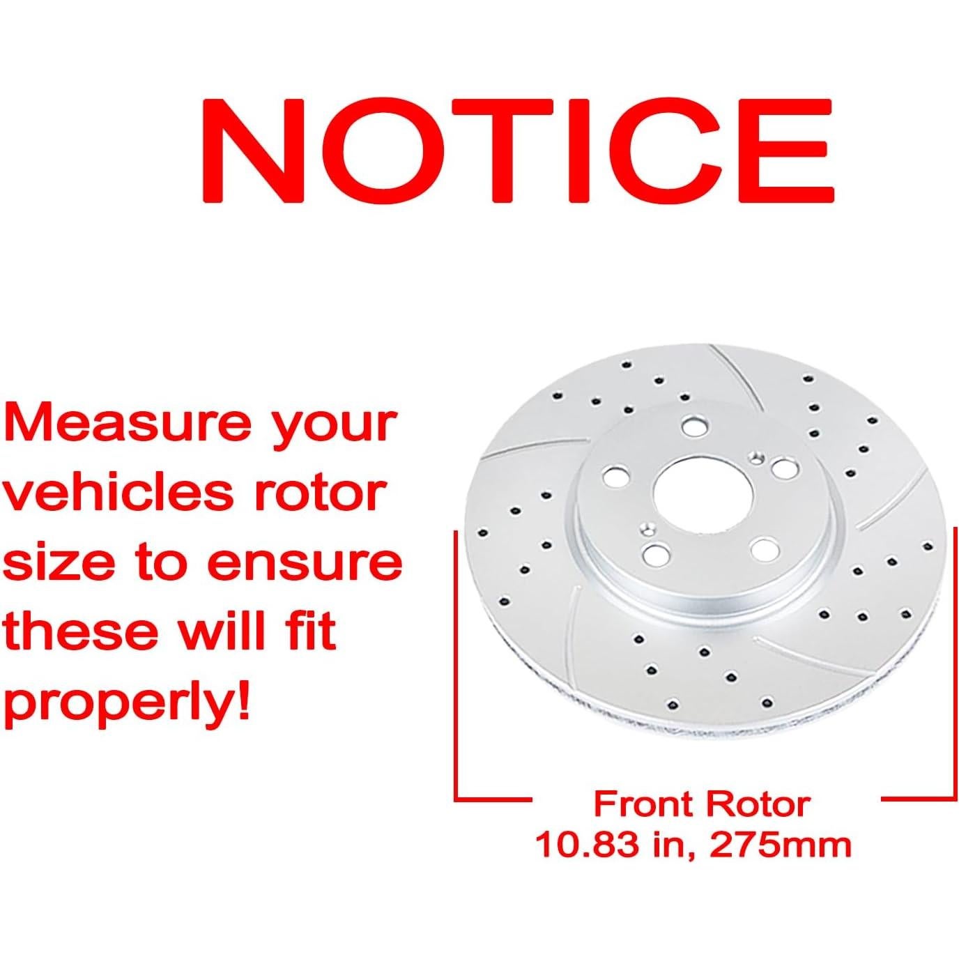 Kit de freno delantero Acinoparts para Toyota Corolla 2009-2019