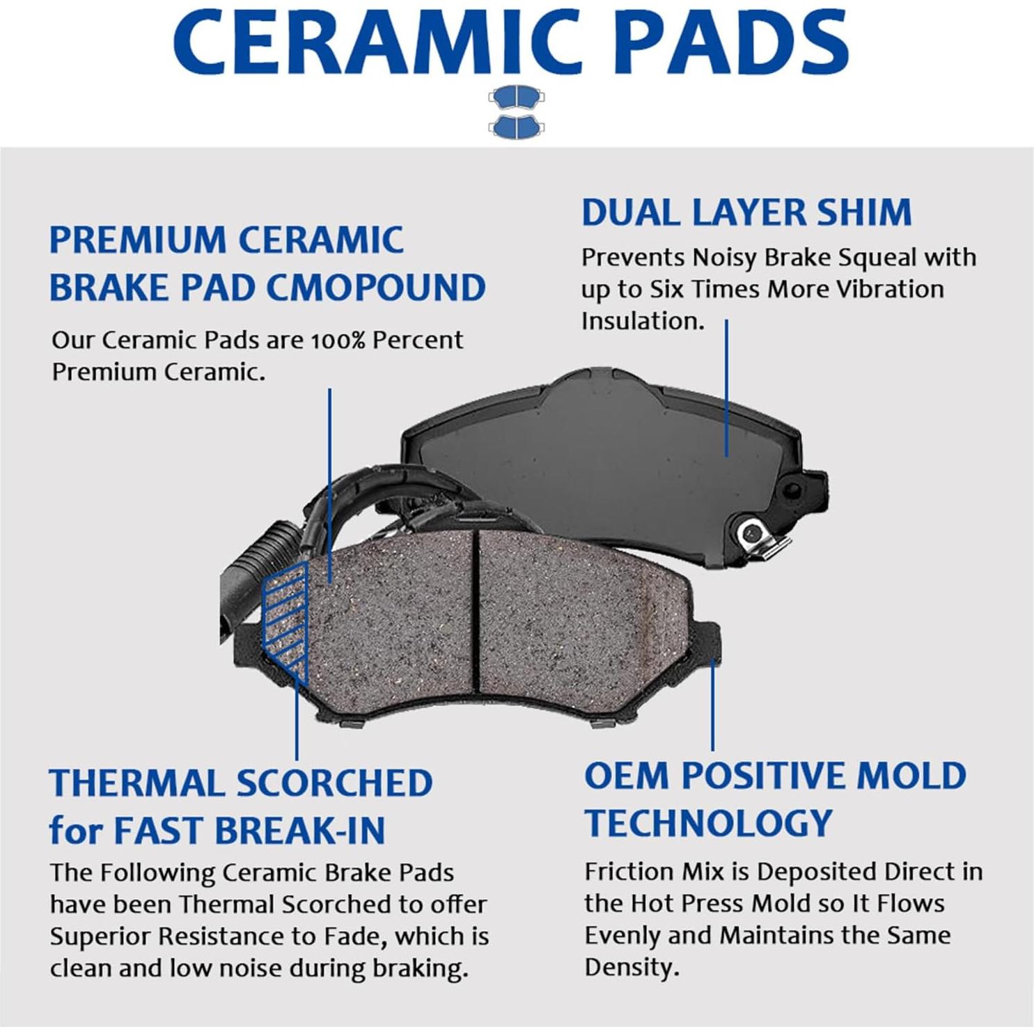 Kit de freno delantero Acinoparts para Toyota Corolla 2009-2019