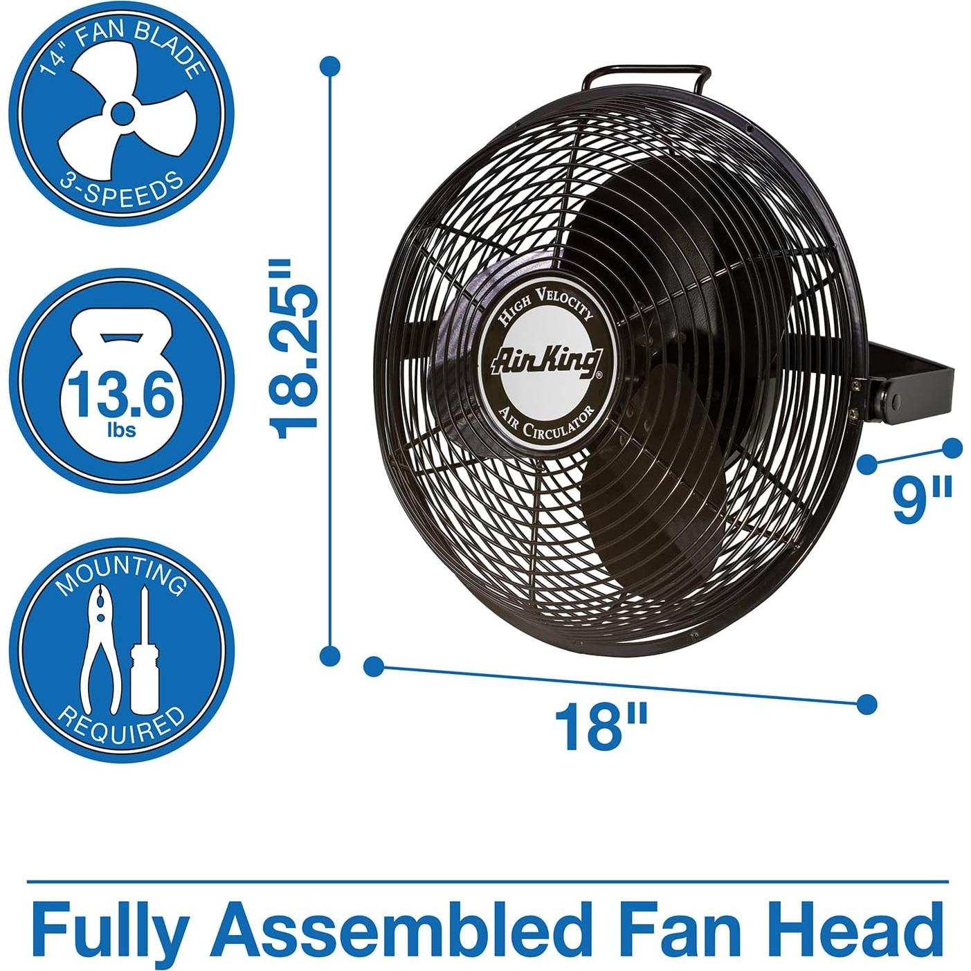 Ventilador Industrial Air King 9314 35.6 cm 3 Velocidades