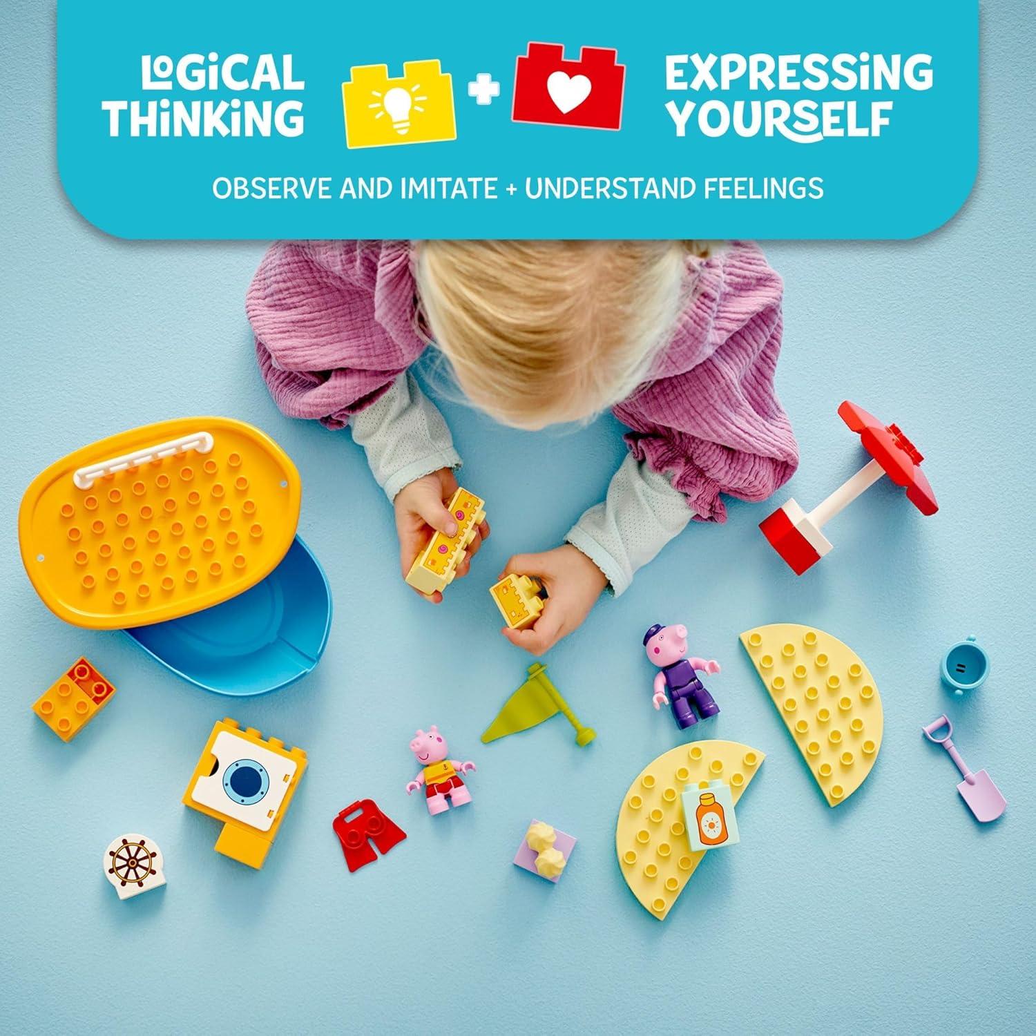 LEGO DUPLO Peppa Pig Viaje en Barco Juguete Acuático 23 Piezas