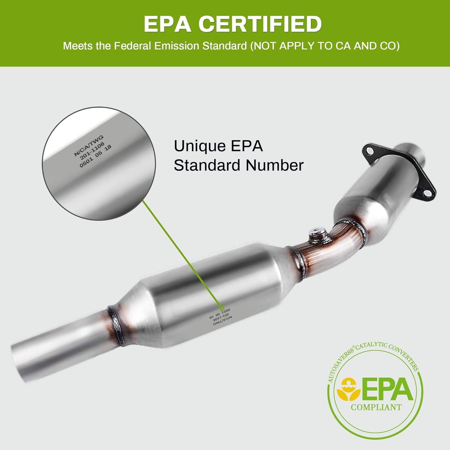 Convertidor Catalítico AUTOSAVER88 para Corolla 2003-2008