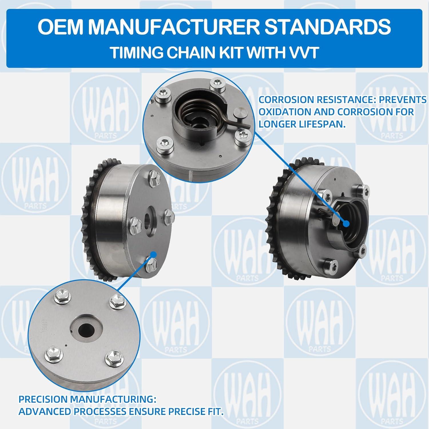 Kit de cadena de distribución VVT Wahparts para Toyota 1.8L