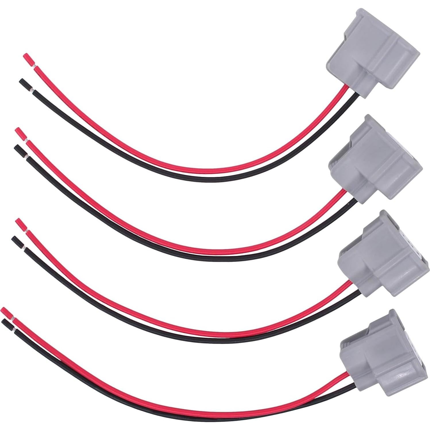 MOTOKU Juego de 4 Conectores de Inyectores para Toyota