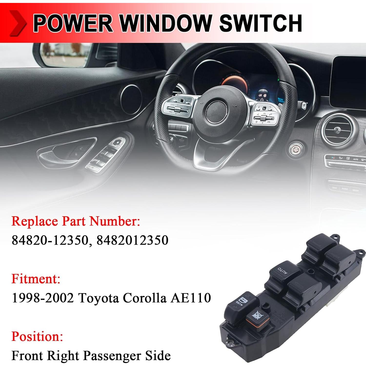 Interruptor Maestro Ventana Toyota Corolla 1998-2002 14+7 Pines