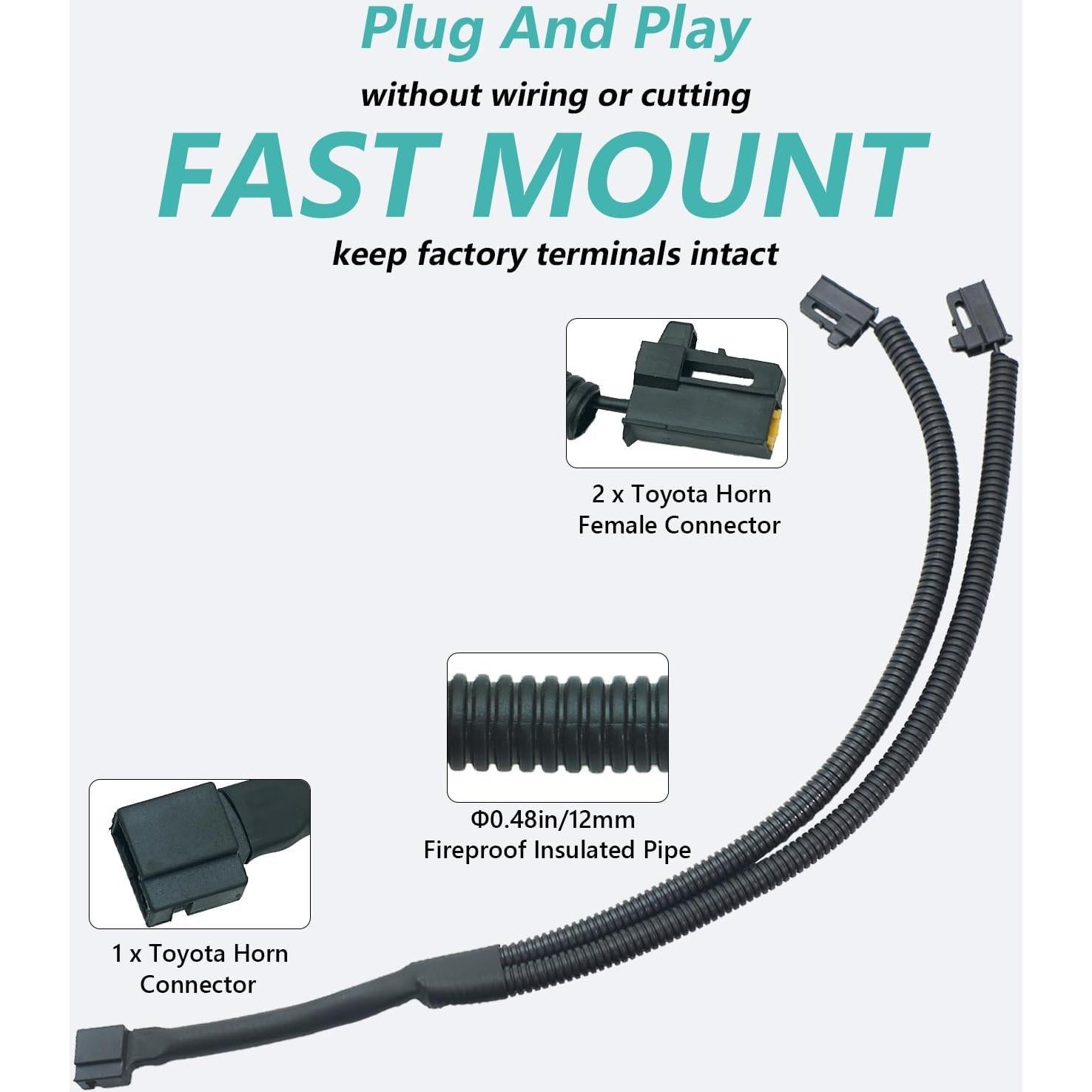 Bocina de coche NEOGET DL165-ZTO-TT para Toyota Corolla