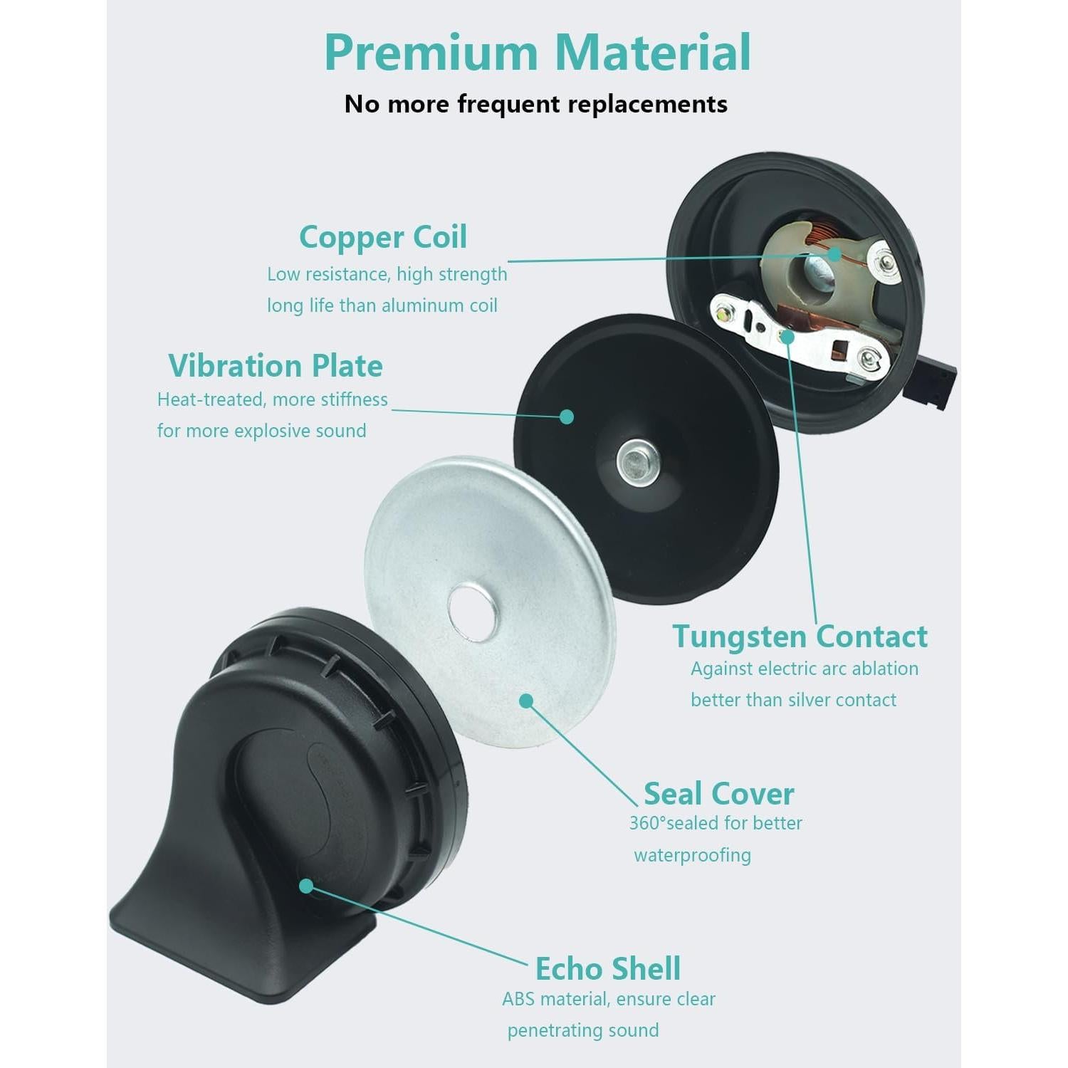 Bocina de coche NEOGET DL165-ZTO-TT para Toyota Corolla