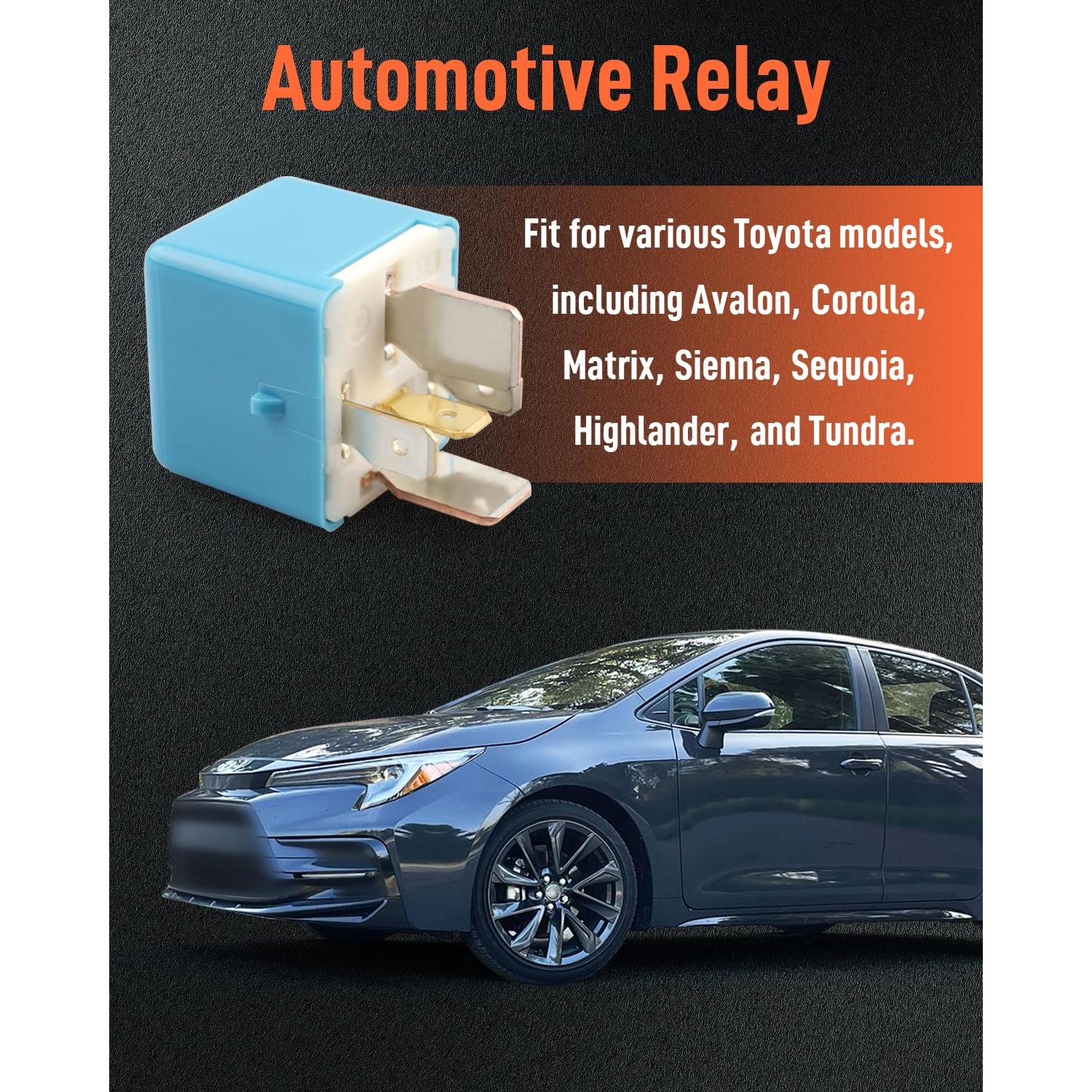 2 Relés 5 Pines 12V Quaneguzy para Toyota Avalon Corolla