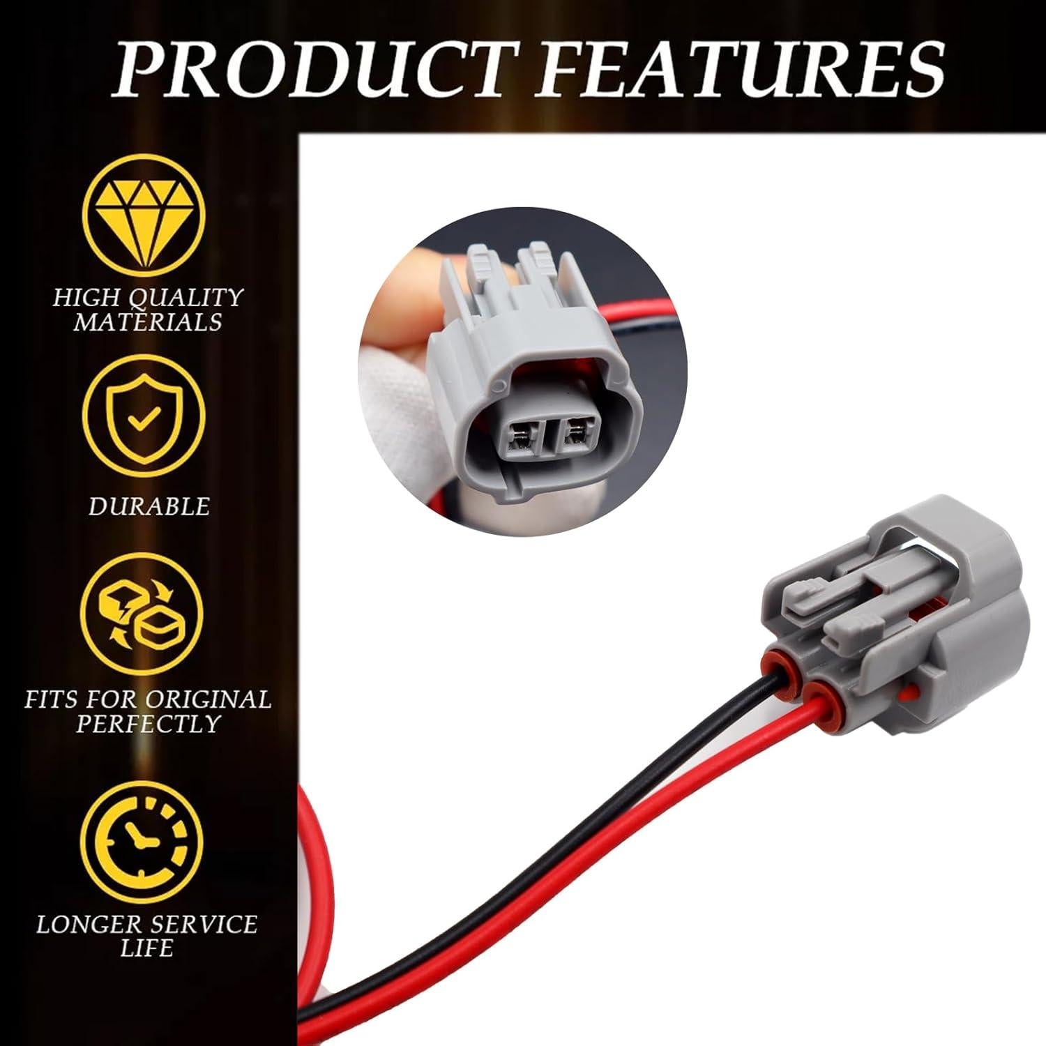 Conector de enchufe antiniebla LIZAPUS 2 pines Toyota Corolla 2002-2007