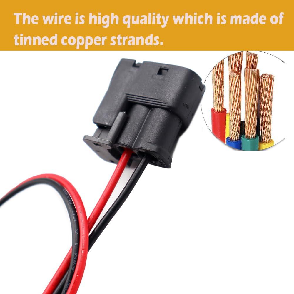 Conector de Luz de Niebla 2 Pines LIZAPUS para Toyota Corolla 2017-2023