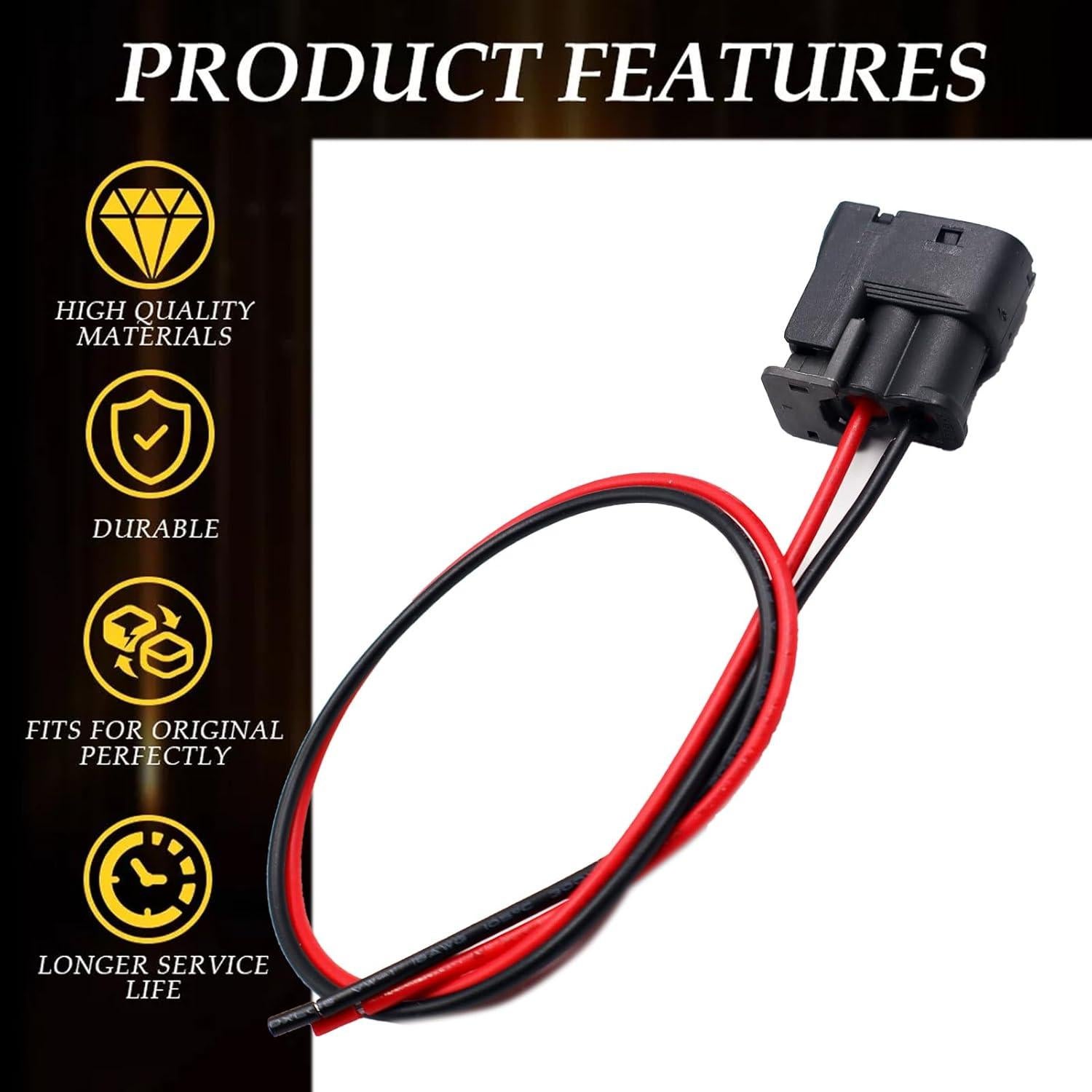 Conector de Luz de Niebla 2 Pines LIZAPUS para Toyota Corolla 2017-2023