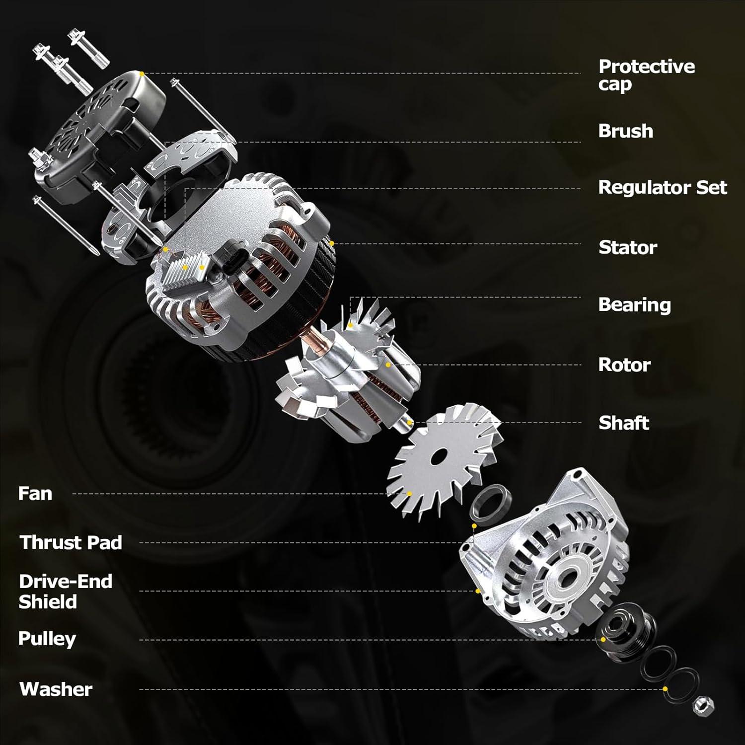 Alternador Toyota Corolla 2014-2018 1.8L 115A 12V YEHERIT
