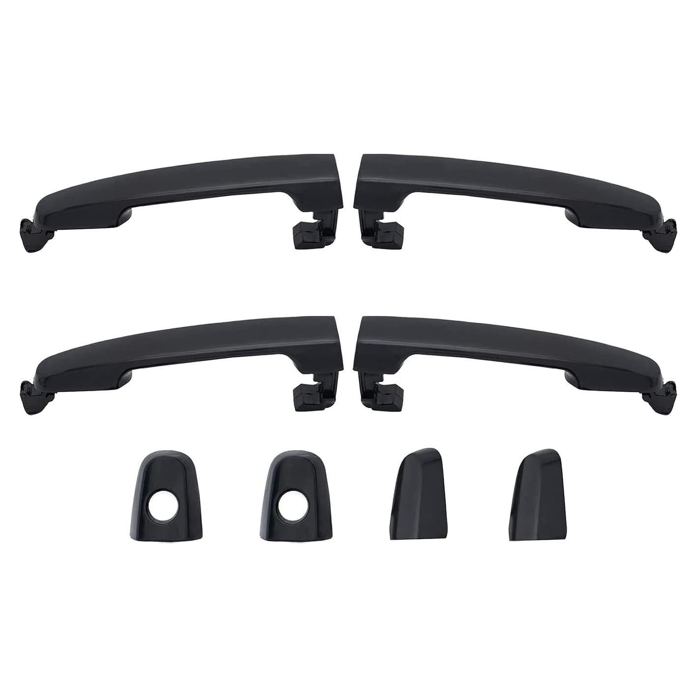 Kit Manijas de Puerta Exterior Negro Suave DEAL 4 Piezas