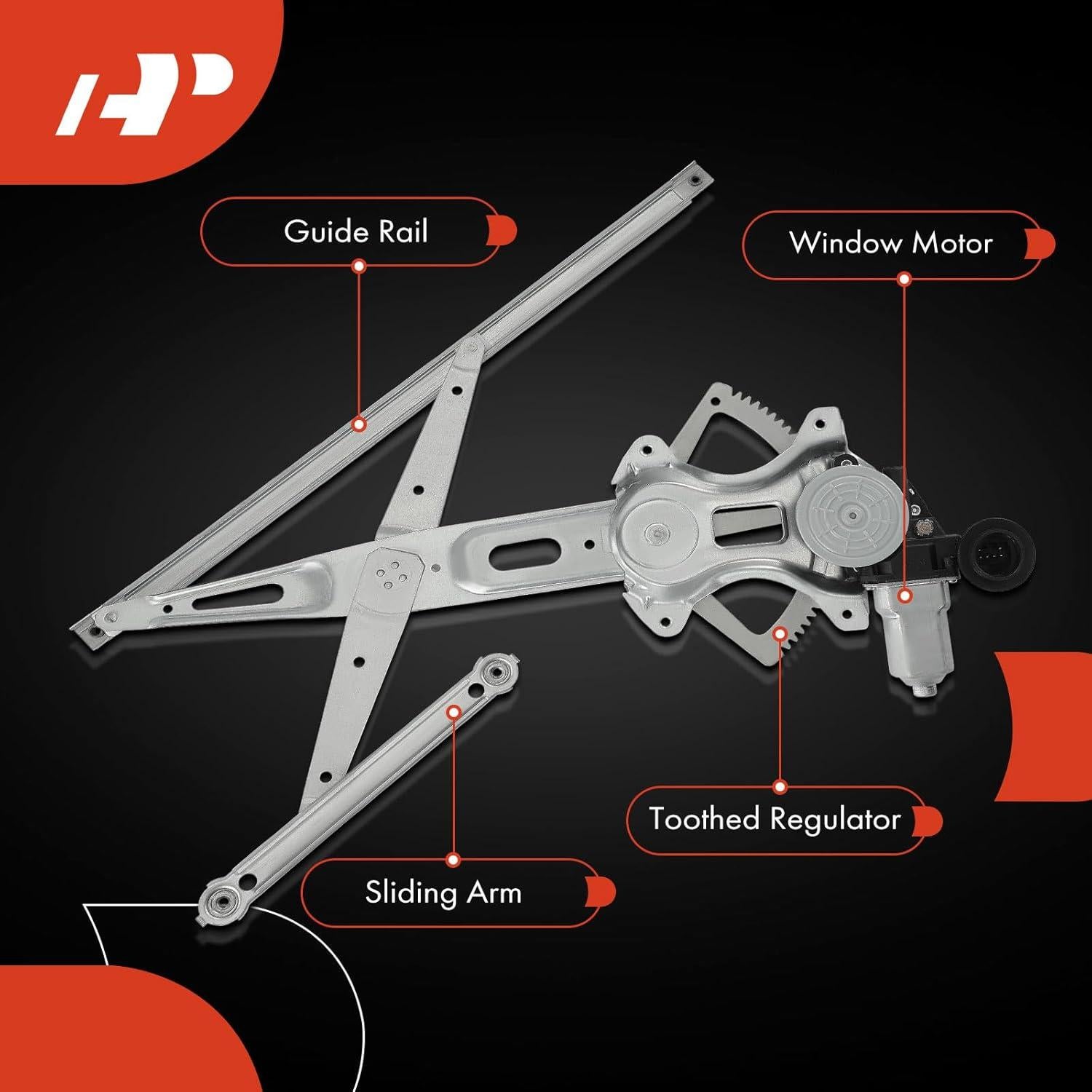Regulador de Ventana Eléctrico A-Premium Toyota Corolla 2009-2013
