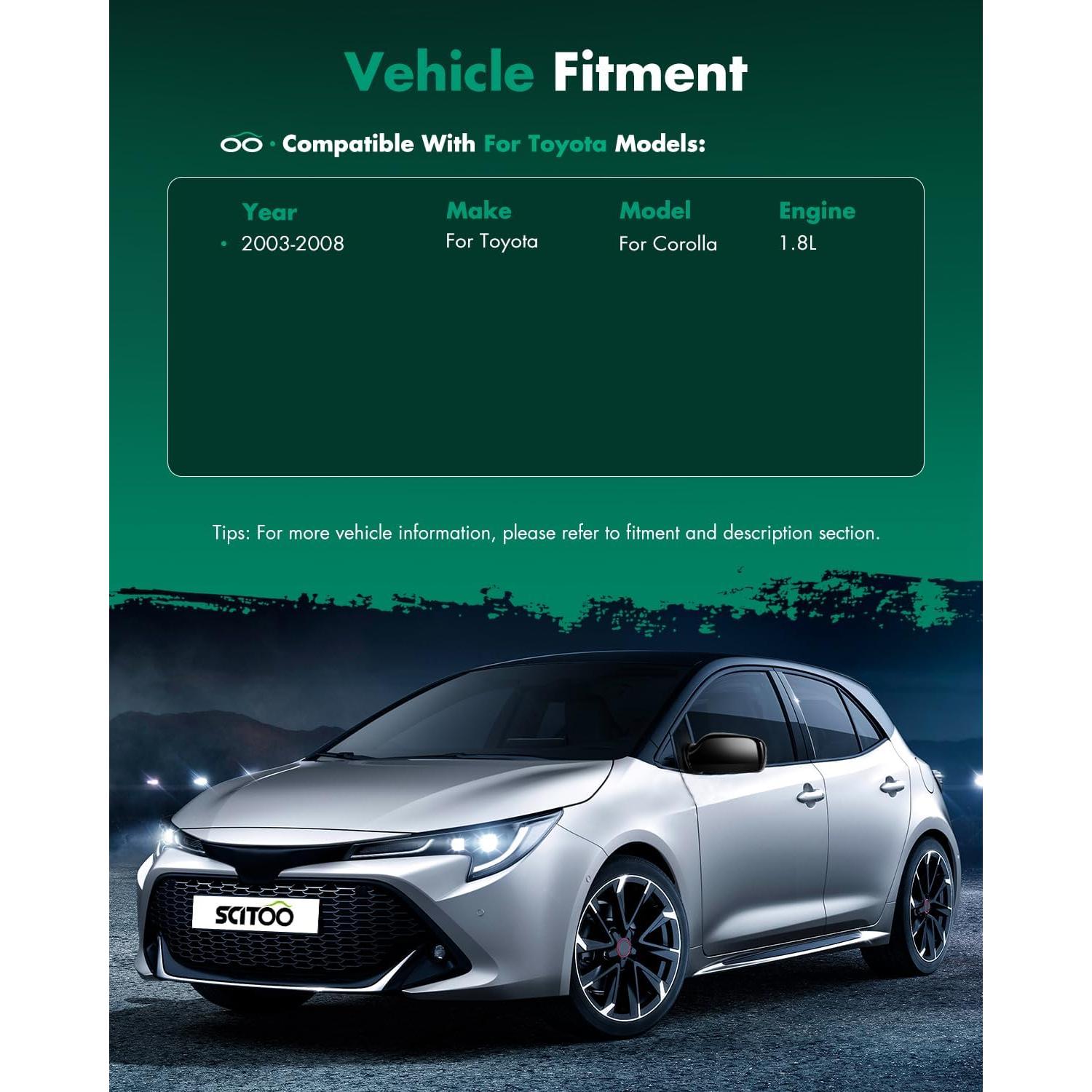 Espejo Lateral Izquierdo SCITOO Toyota Corolla 2003-2008